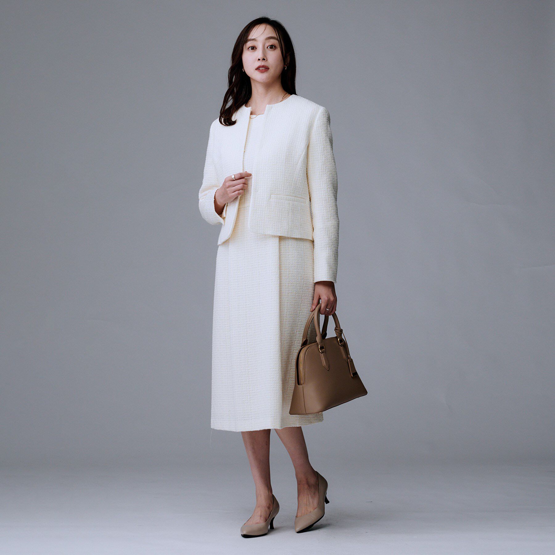 UNTITLED「【セットアップ可能/きれいめ】ツイードワンピース」|ワンピース|