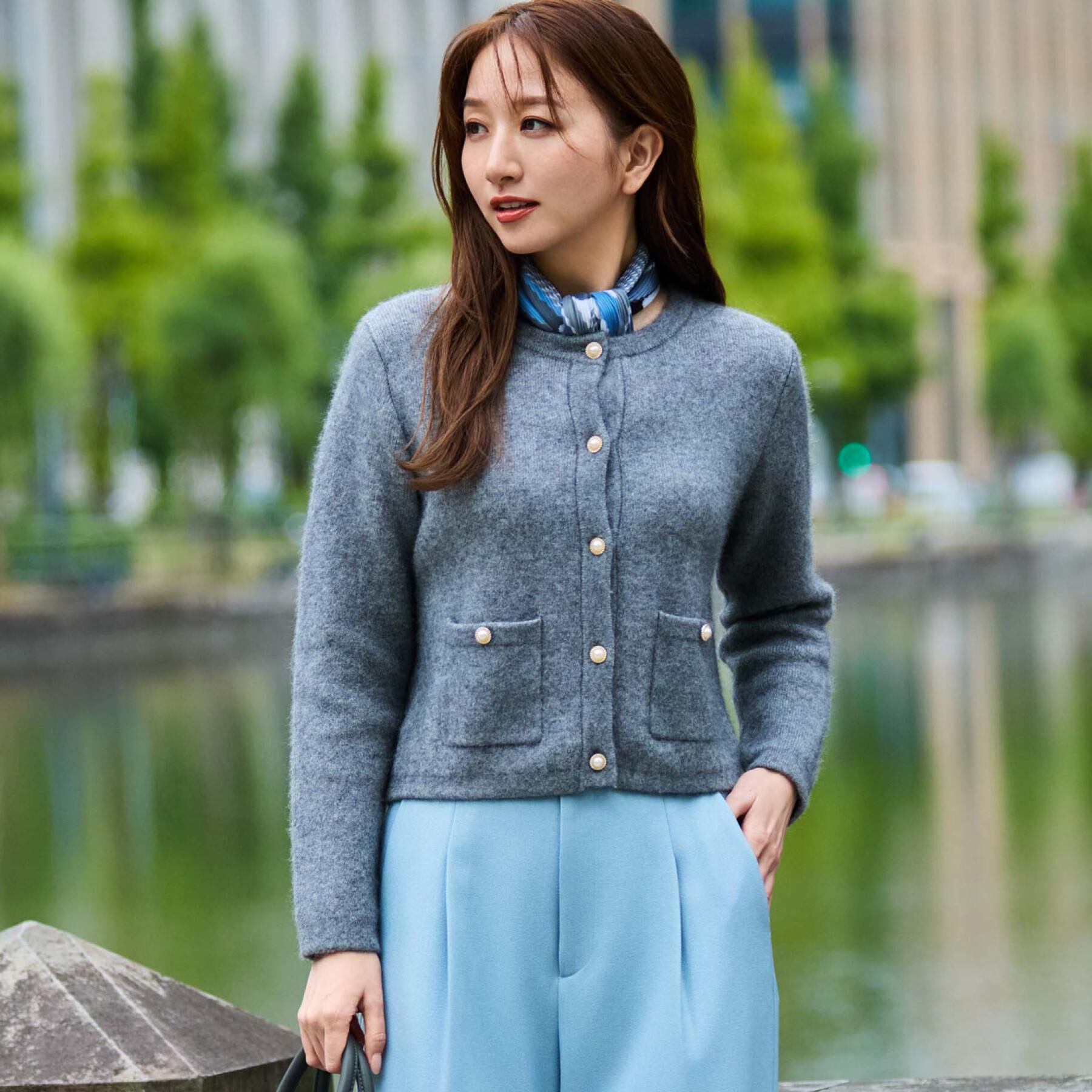 COUP DE CHANCE「【手洗い可】ジャケット風カーディガン」|カーディガン|