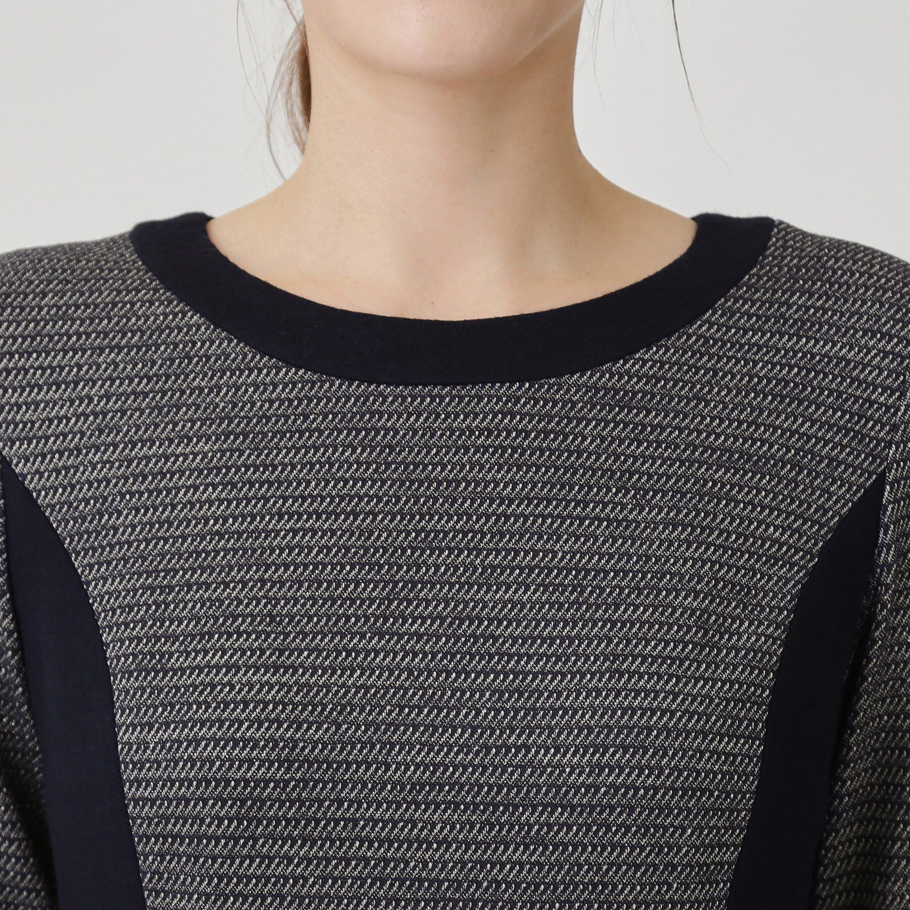 COUP DE CHANCE「【日本製／ラメ混】ジャージ素材タイトシルエットワンピース」|ワンピース|