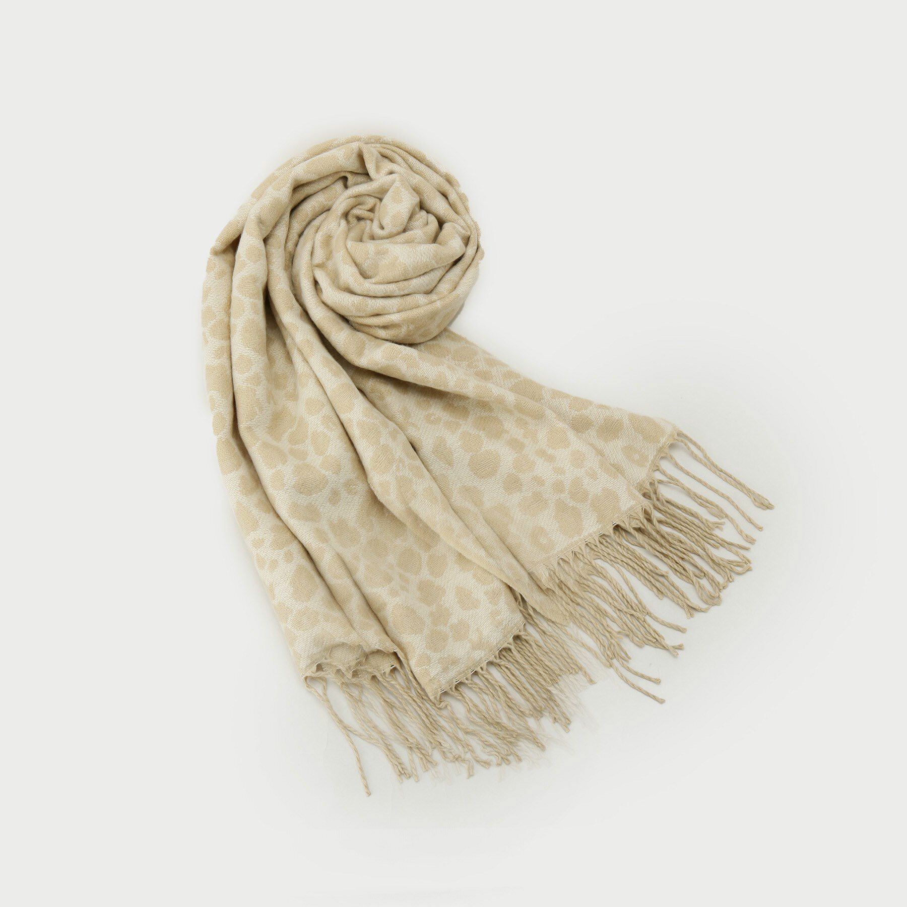 COUP DE CHANCE「レオパード柄ストール／フリンジストール」|ストール|