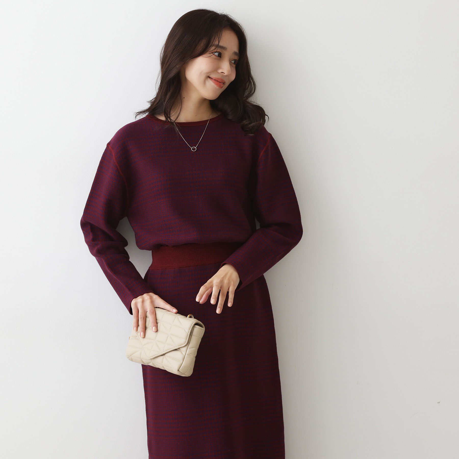 COUP DE CHANCE「【手洗い可／リバーシブル】トップス＆スカート セットアップ」|スーツ|