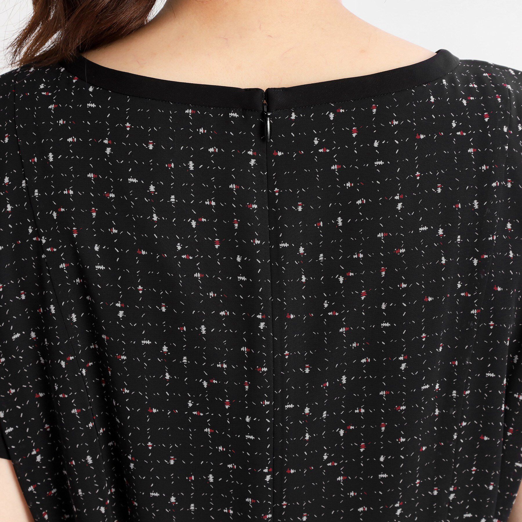 Reflect「【WEB先行カラーあり／マシンウォッシュ可／ナローベルト付き】オフボディツイードチェックワンピース」|ワンピース|