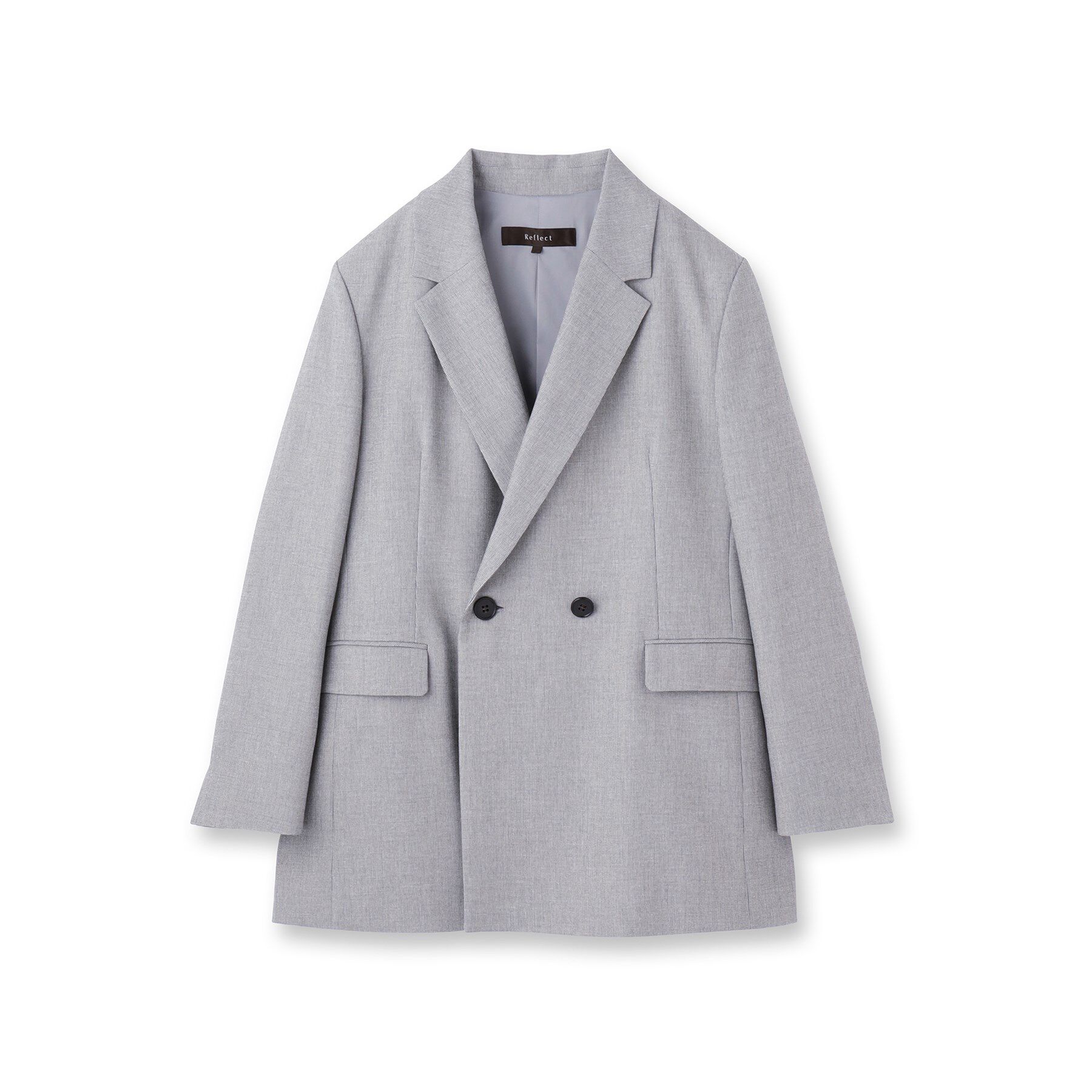 Reflect「【単品使いOK◎／ライトアウター／セットアップ可】リラクシーメランジジャケット」|テーラードジャケット|