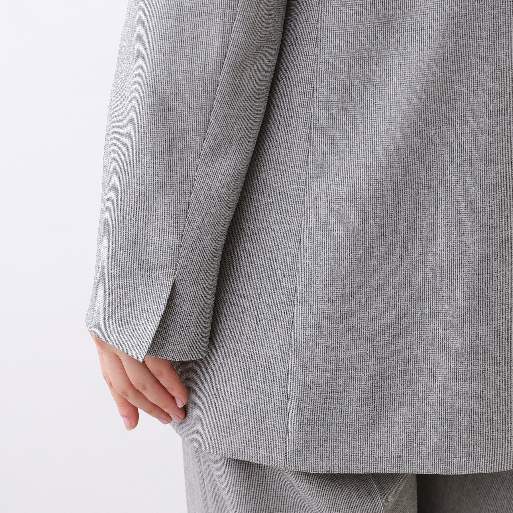 Reflect「【単品使いOK◎／ライトアウター／セットアップ可】リラクシーメランジジャケット」|テーラードジャケット|