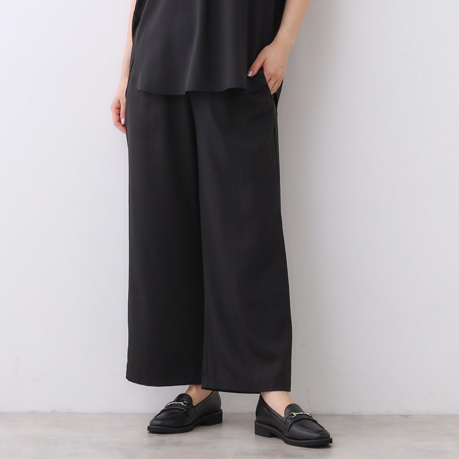 Reflect「【E‐QUALITY／ウエスト総ゴム／セットアップ／単品使いOK◎】ブラウス＋ストレートパンツセット」|スーツ|