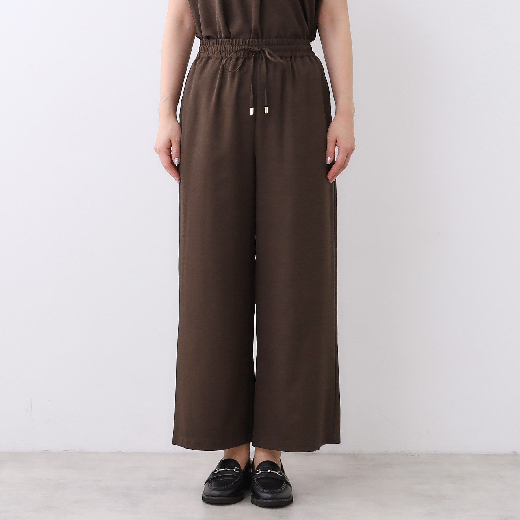 Reflect「【E‐QUALITY／ウエスト総ゴム／セットアップ／単品使いOK◎】ブラウス＋ストレートパンツセット」|スーツ|