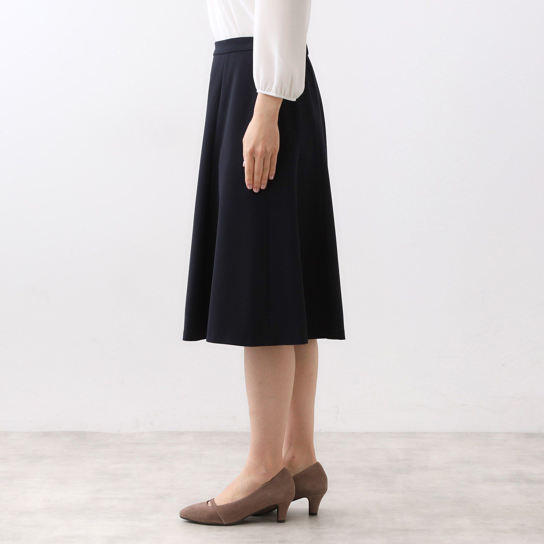 Reflect「【フォーマル／入卒／セットアップ可】フリュイドフレアスカート」|スカート|