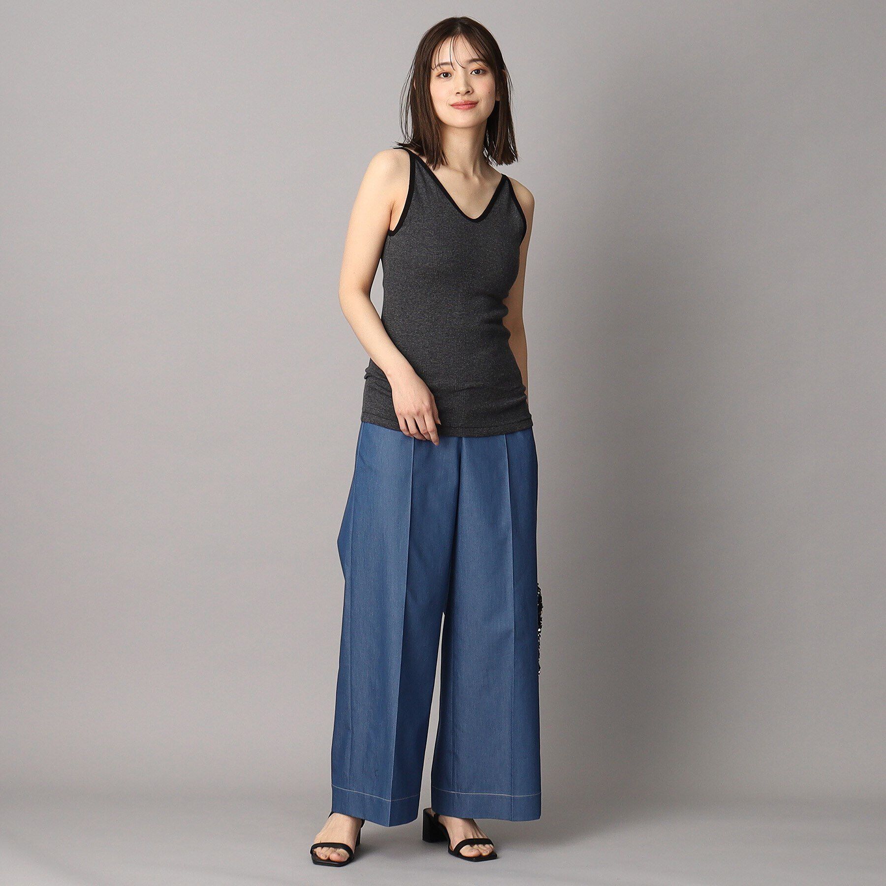 DRESSTERIOR「Robert．P．Miller（ロベルト・ピー・ミラー）パネルリブ カップ付き キャミタンクトップ」|キャミソール|