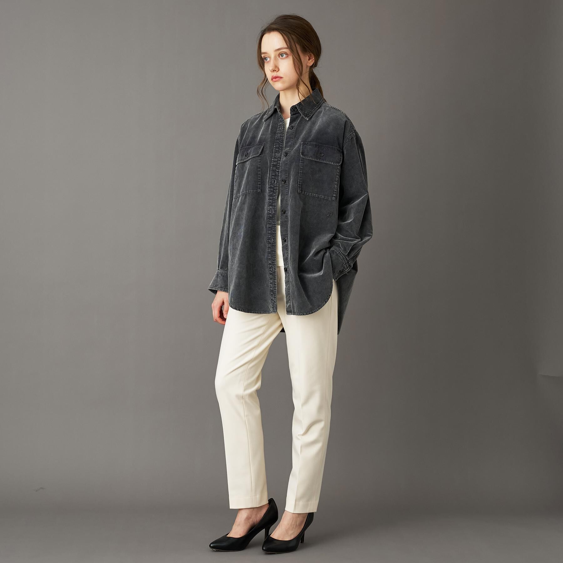 DRESSTERIOR「【洗える/抜け感】コーデュロイガーメントダイシャツ」|シャツ・ブラウス|