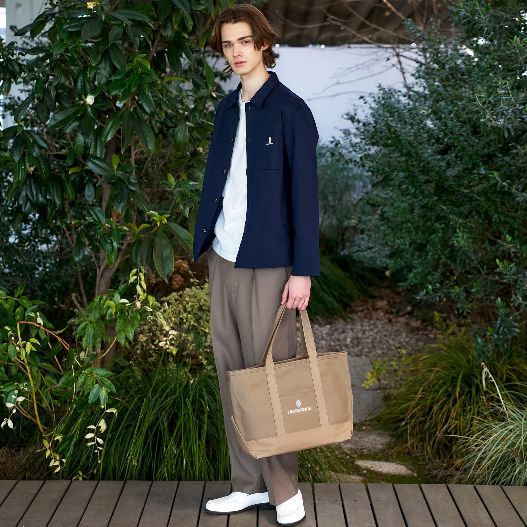 DRESSTERIOR「【接触冷感/UVカット/抗菌防臭/しわ防止】クールデオドラント ジャージシャツ」|シャツ・ブラウス|