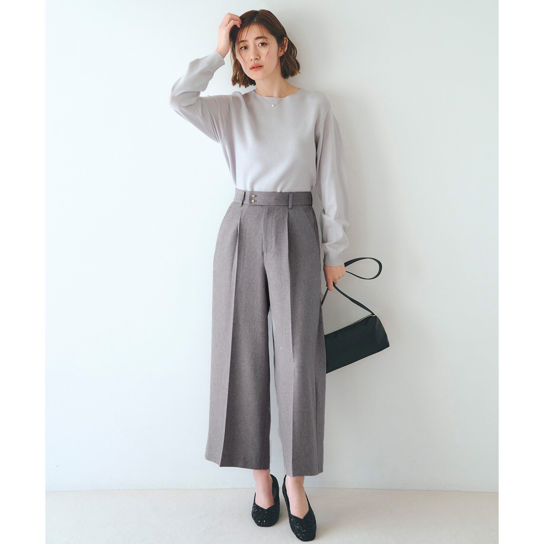 grove「【洗える】毛玉軽減ニットプルオーバー」|ニット・セーター|