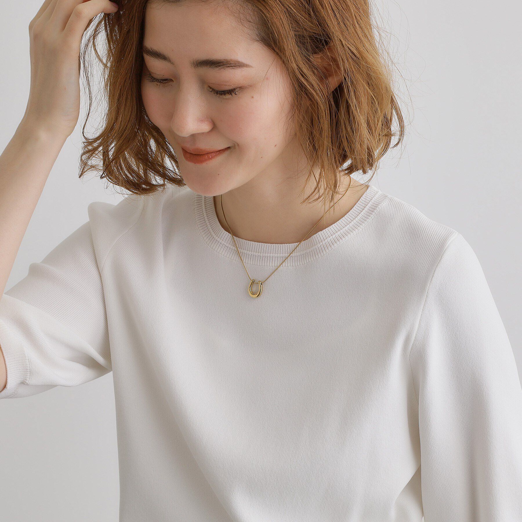 grove「【ステンレス】ホースシューネックレス」|ネックレス|