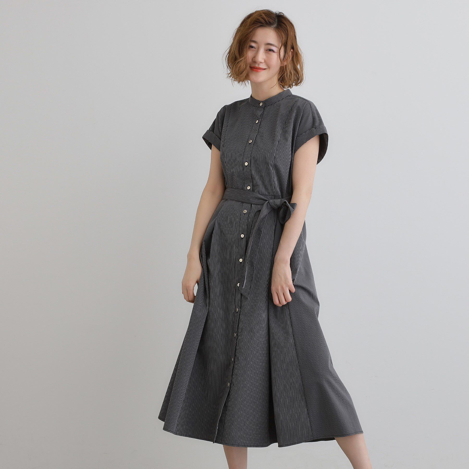 grove「【UVカット・洗濯機OK】アクティブも綺麗も叶うワンピース」|ワンピース|ストライプ(319)