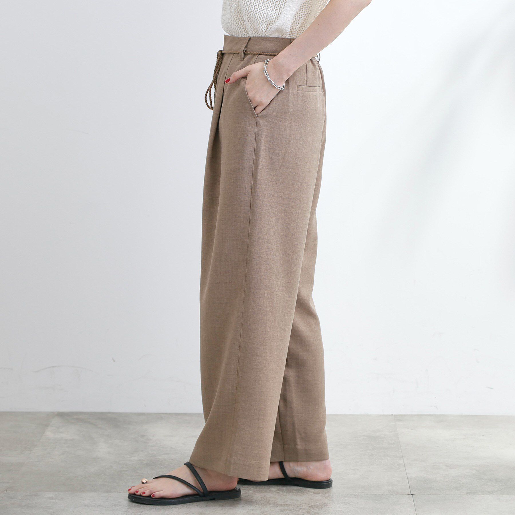 grove「ロープベルトで差がつく 洗練リラックスパンツ」|その他|