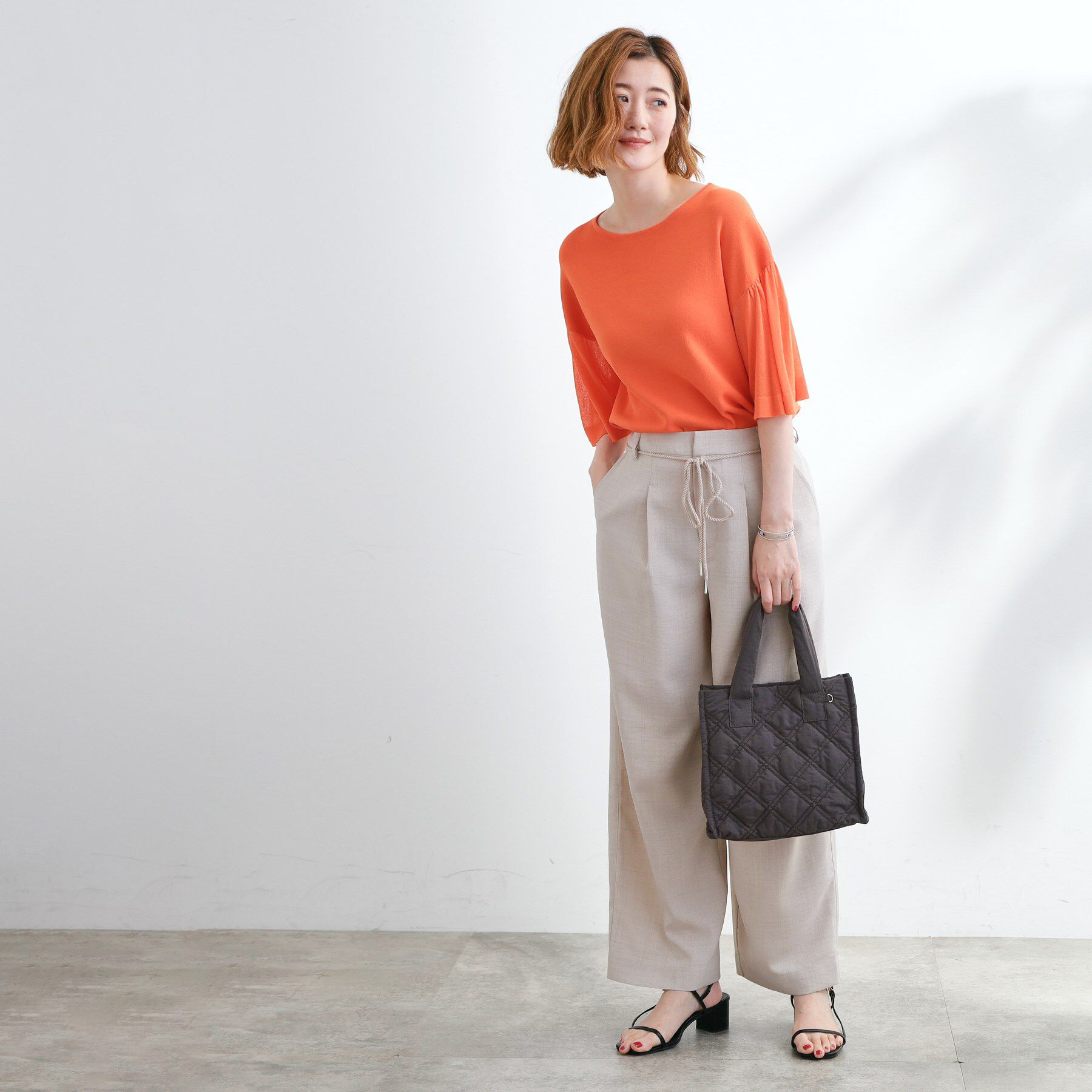 grove「【撥水】キルトスクエア2WAYトート」|トートバッグ|