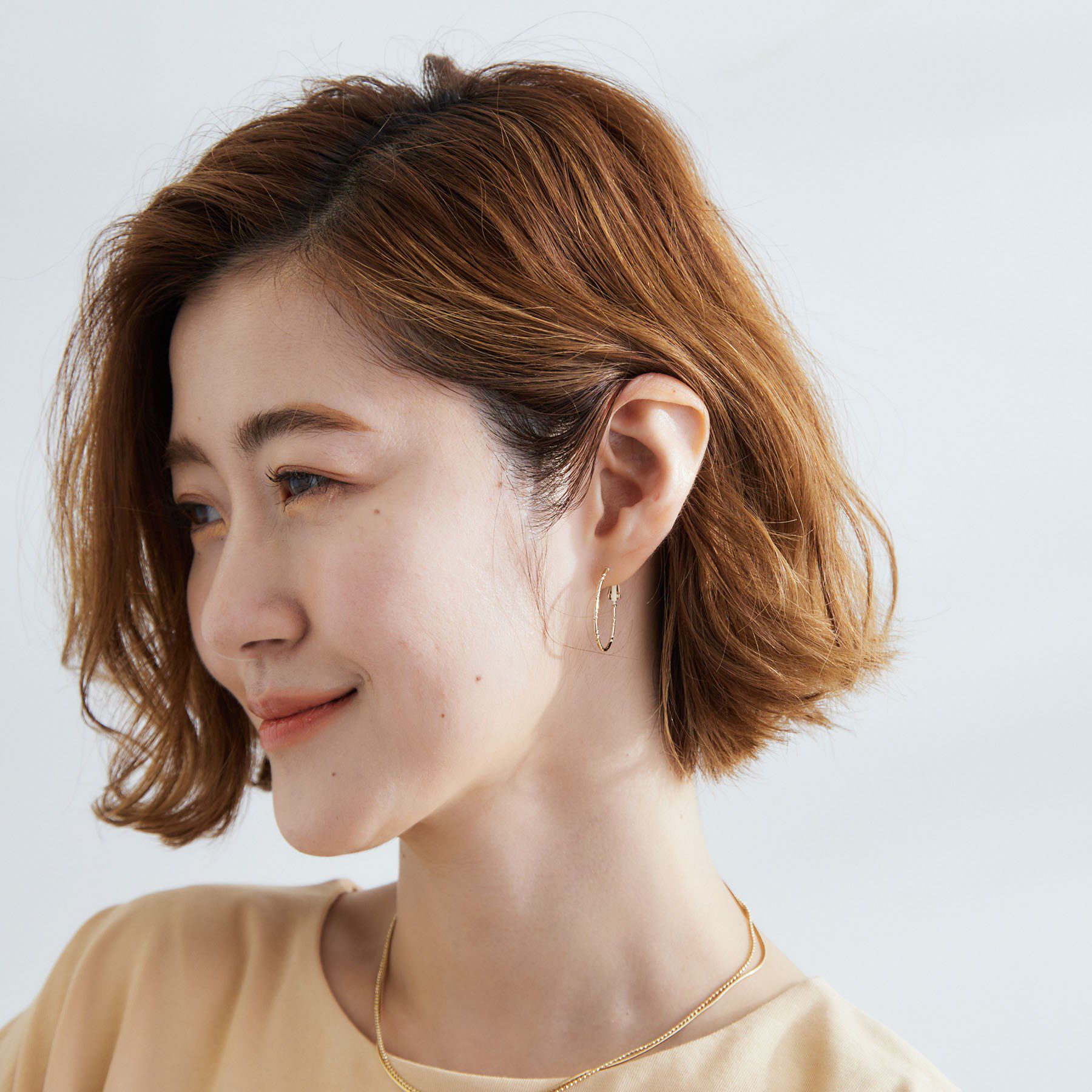 grove「ニュアンスオーバルメタルピアス」|ピアス|