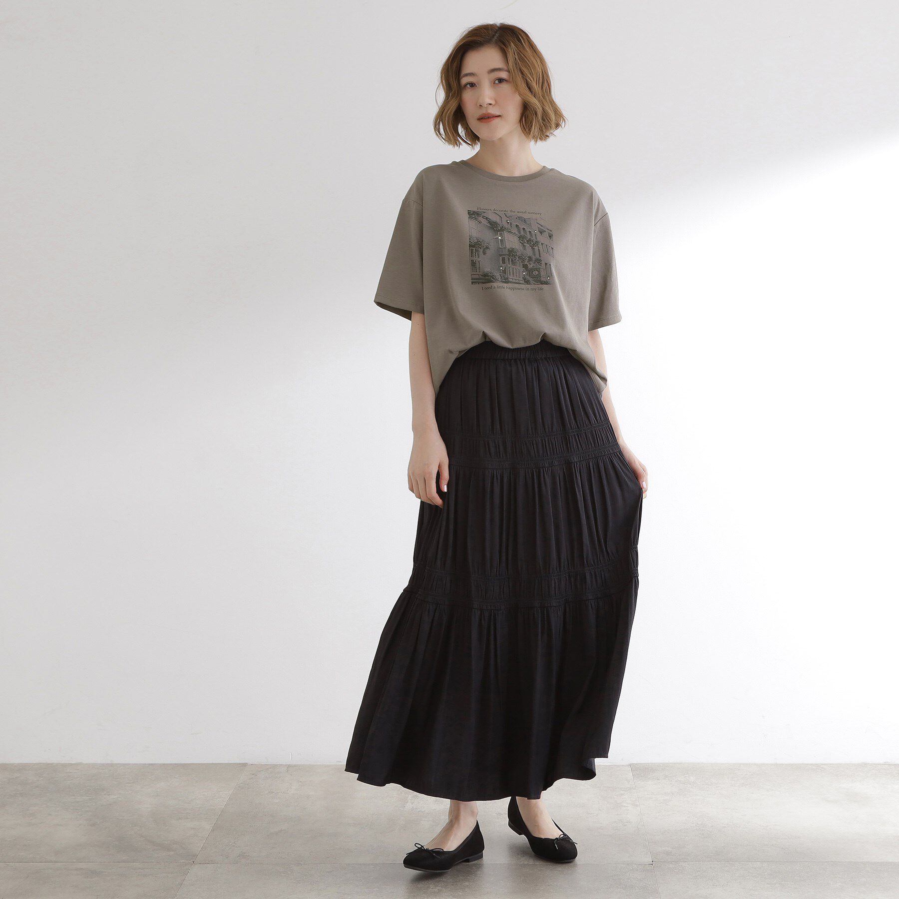 grove「夏に映える　大人のクロップドTシャツ」|Tシャツ・カットソー|