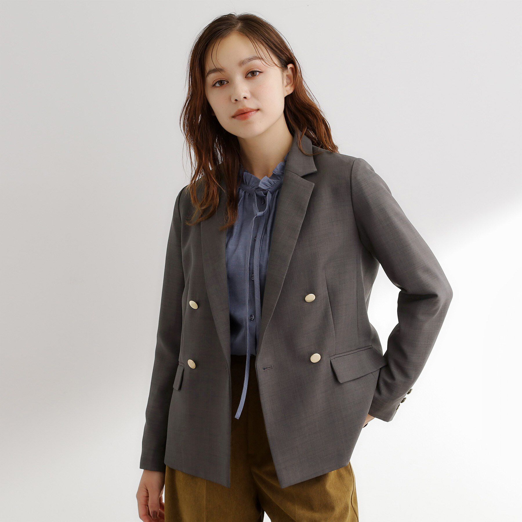 grove「【カセット服】ダブルブレストテーラードジャケット」|テーラードジャケット|