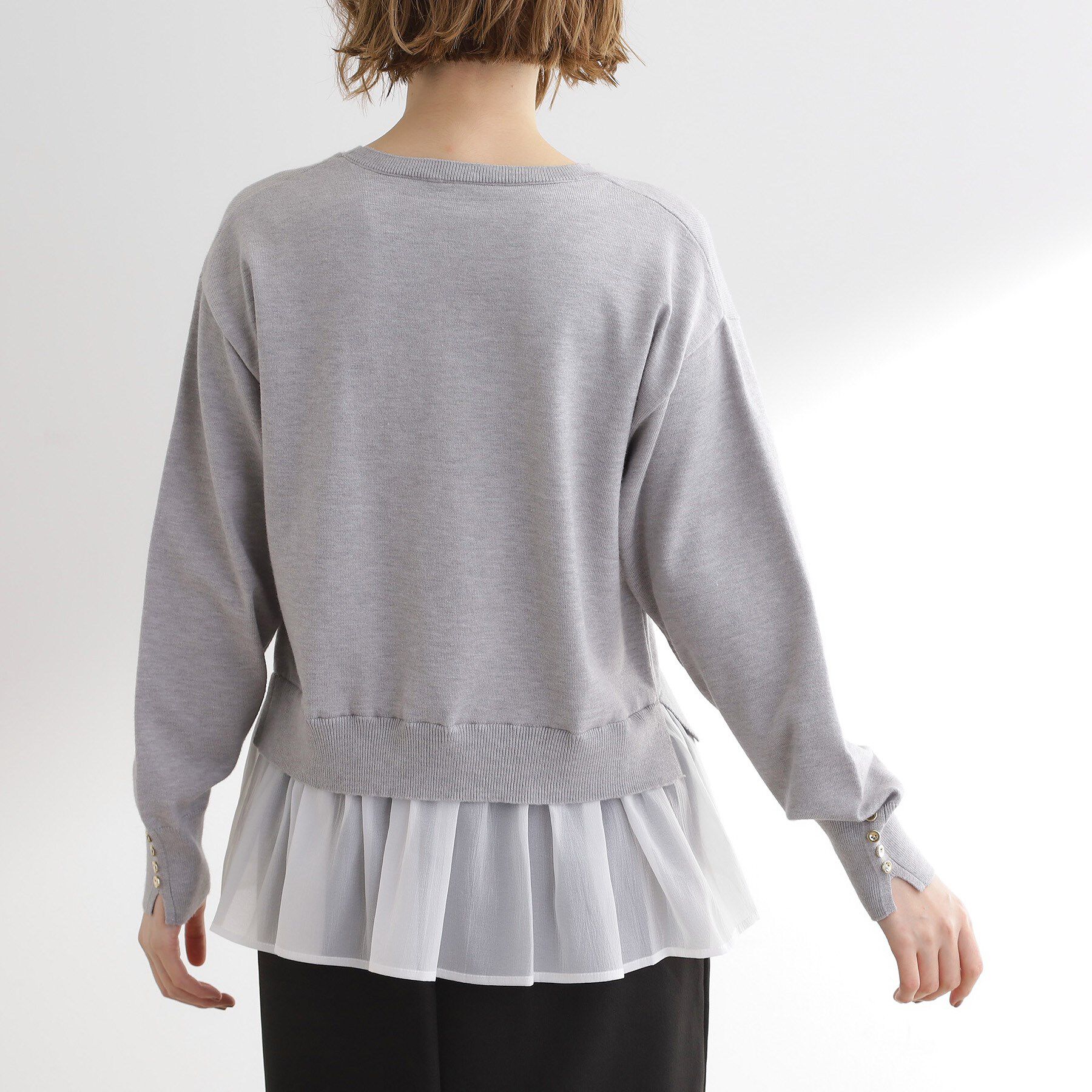 grove「裾レイヤードニットプルオーバー」|ニット・セーター|