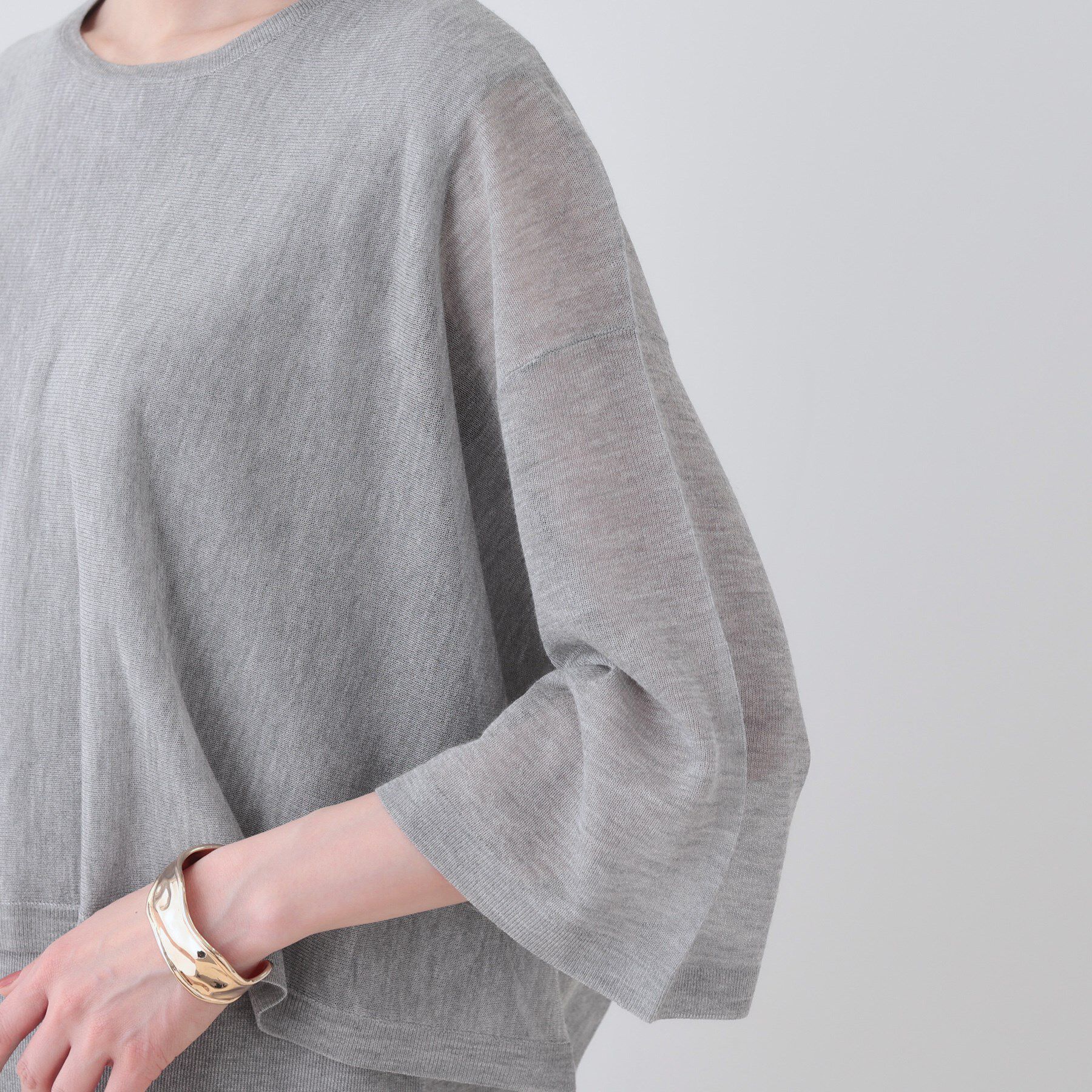 INDIVI「【2点セット】前後2WAYニットワンピース」|ワンピース|