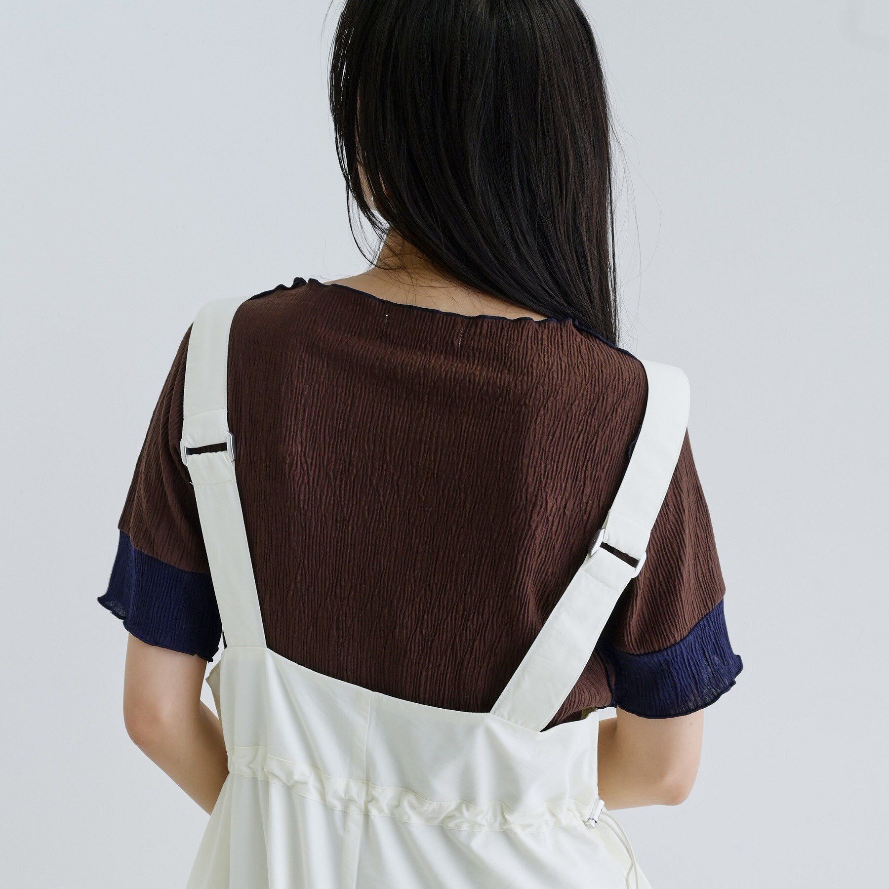 GALLEST「【一部店舗限定】バイカラープリーツカットソー」|Tシャツ・カットソー|