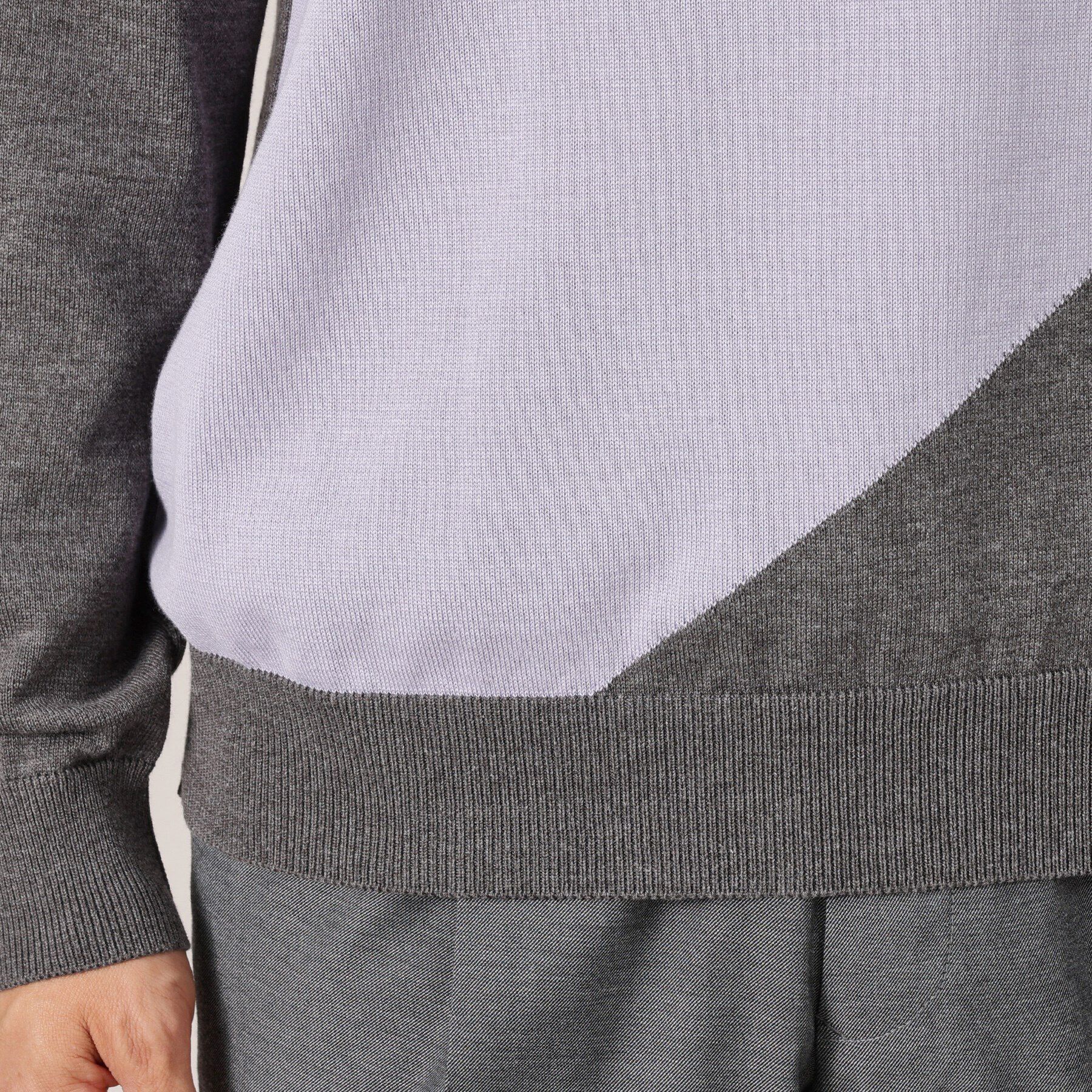 TAKEO KIKUCHI「【Made in JAPAN】スクエア インターシャ ニット」|ニット・セーター|