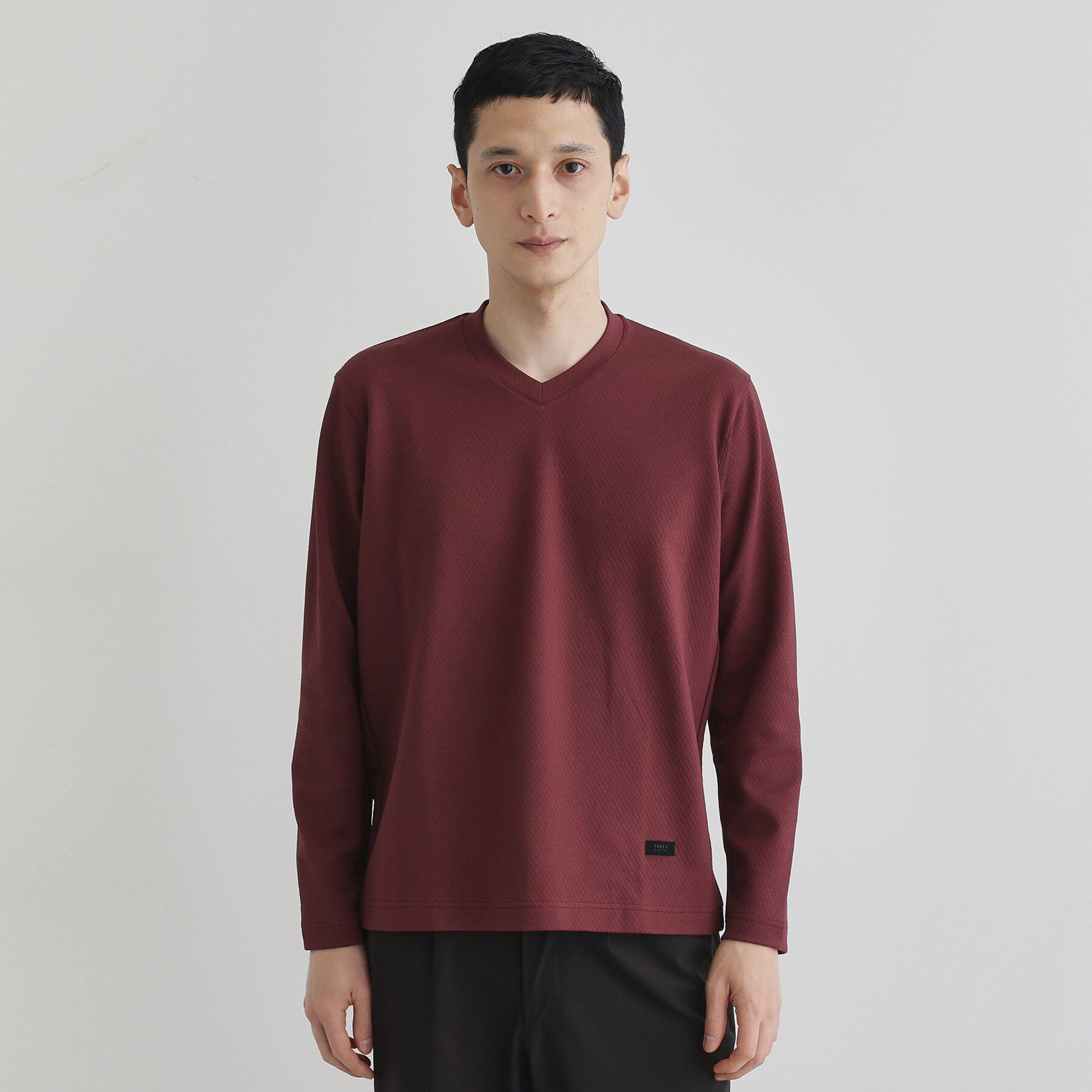 TAKEO KIKUCHI「【尾州織】ブリスタ Vネック カットソー」|Tシャツ・カットソー|