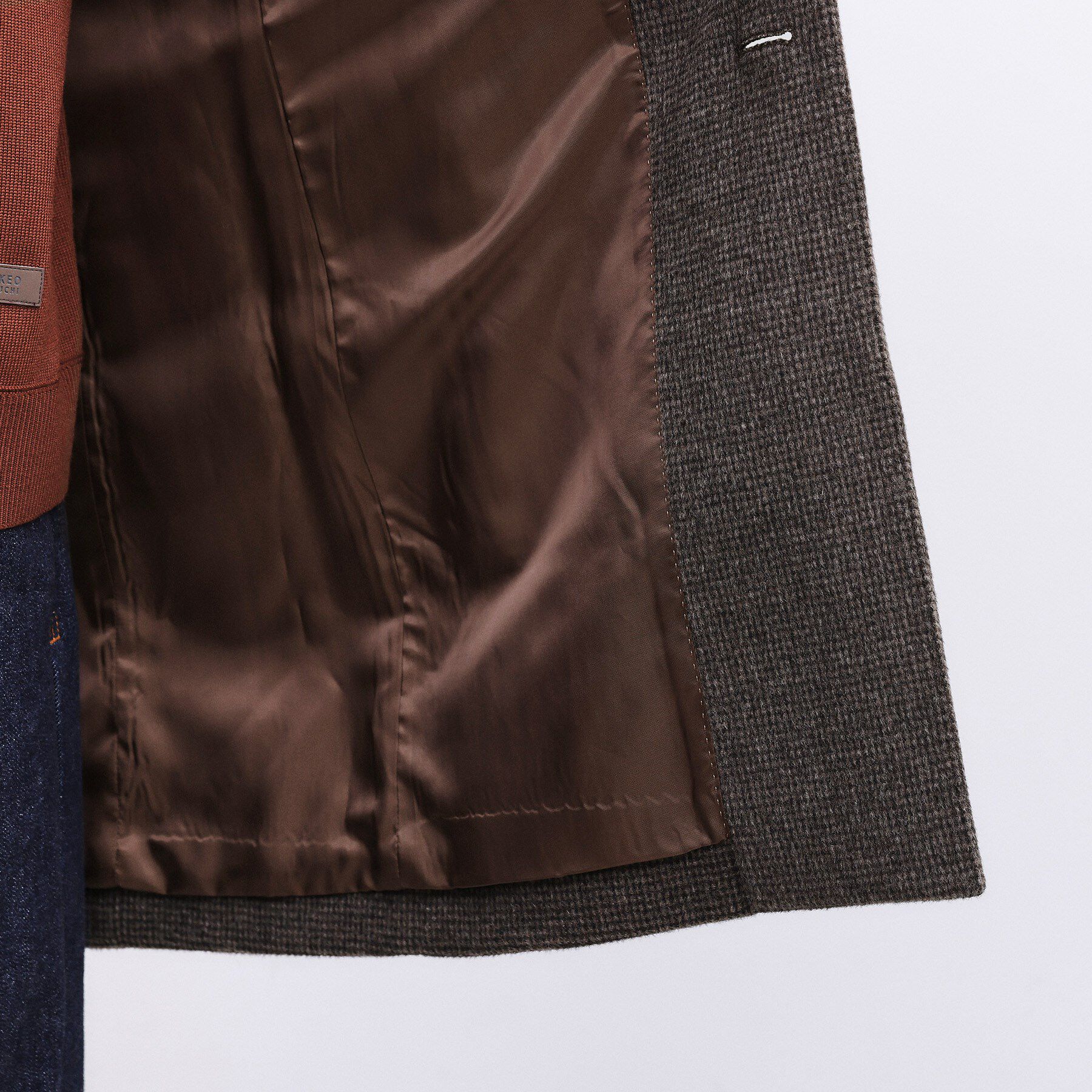 TAKEO KIKUCHI「カシミヤブレンド ビーバー調ピンヘッドスタンドカラーコート」|その他|