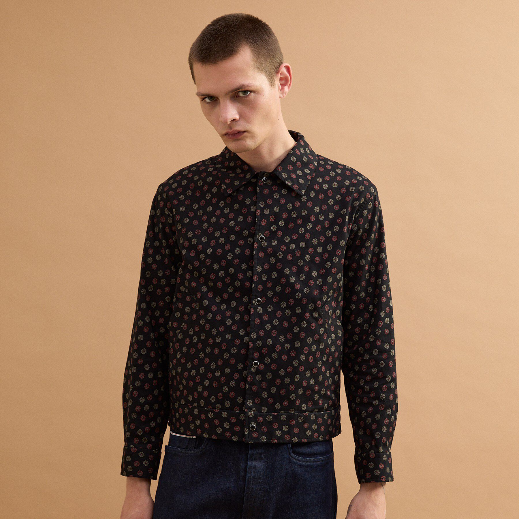 40CARATS&525「小紋プリントブルゾン」|ブルゾン・スタジャン|