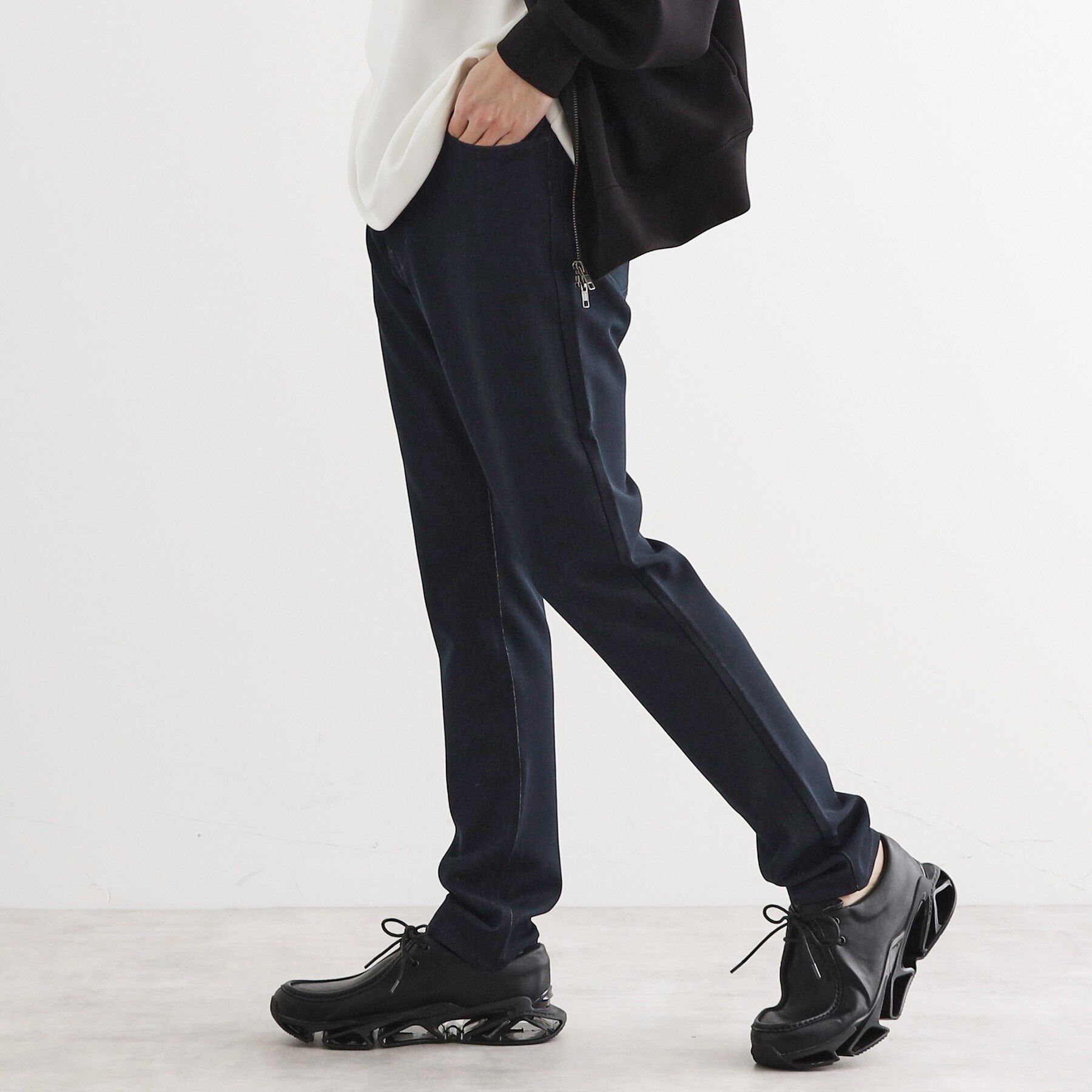 tk.TAKEO KIKUCHI「【WEB限定】スーパーストレッチスキニーパンツ/オールシーズン」|その他|ネイビー(494)