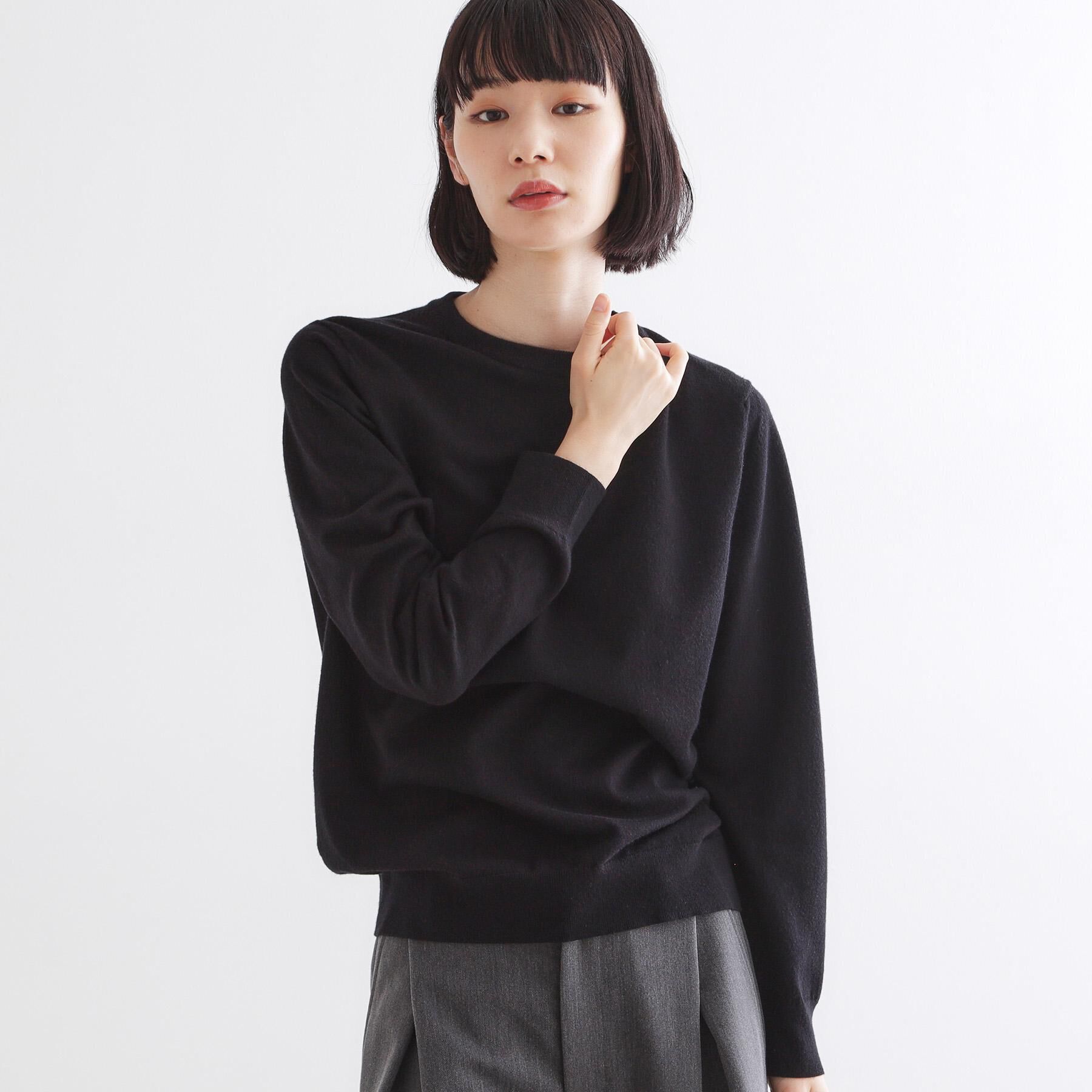 tk.TAKEO KIKUCHI「ハイゲージコンパクトニットクルー」|ニット・セーター|