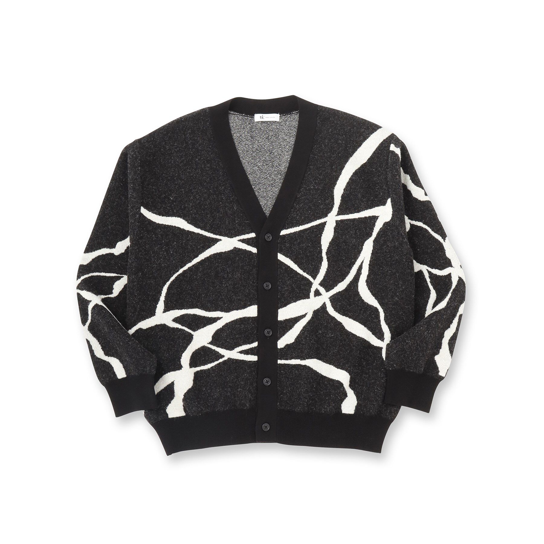 tk.TAKEO KIKUCHI「ラインアートニットカーディガン」|カーディガン|