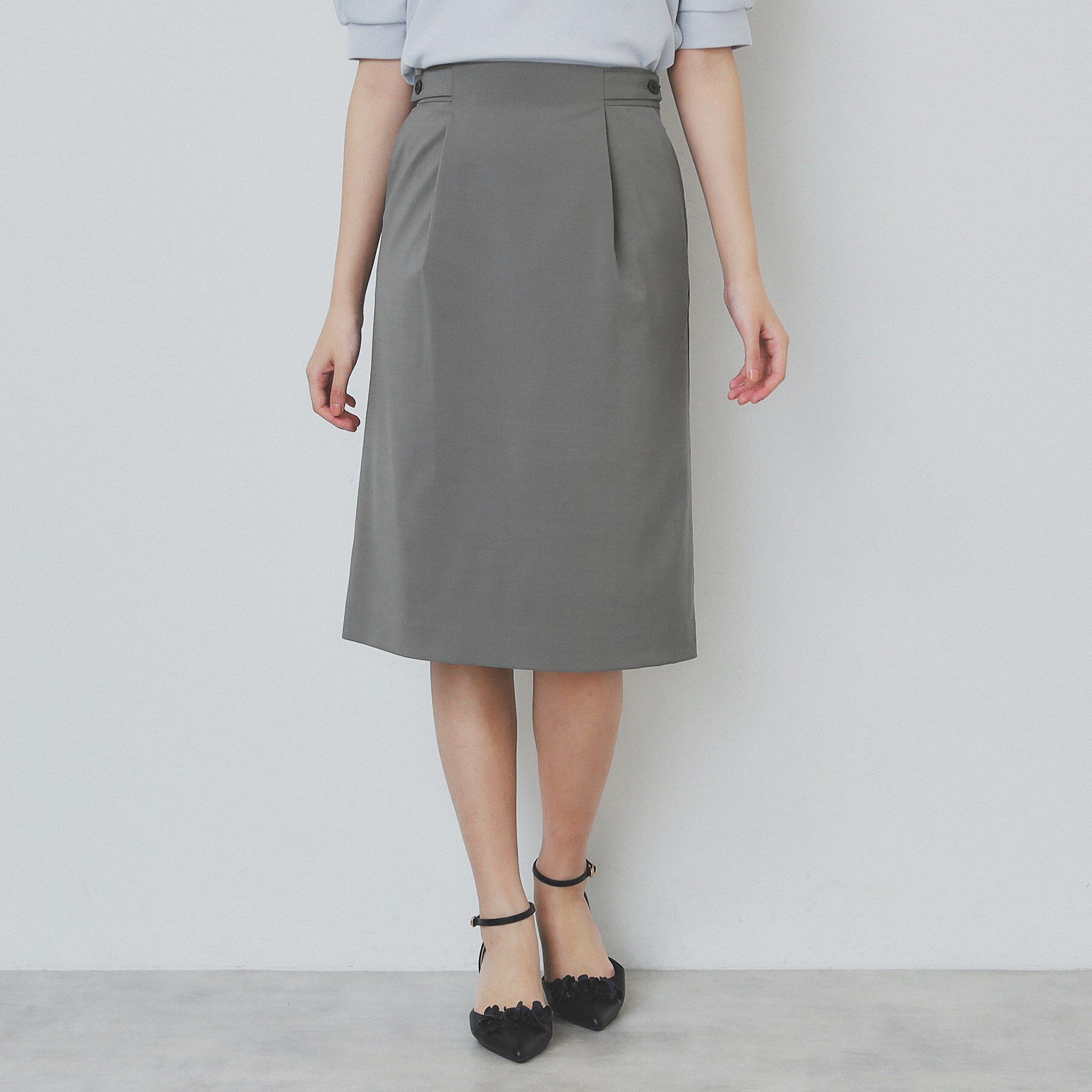 index「ストレッチセミタイトスカート/セットアップ対応【洗濯機洗い可/抗ピル】」|スカート|