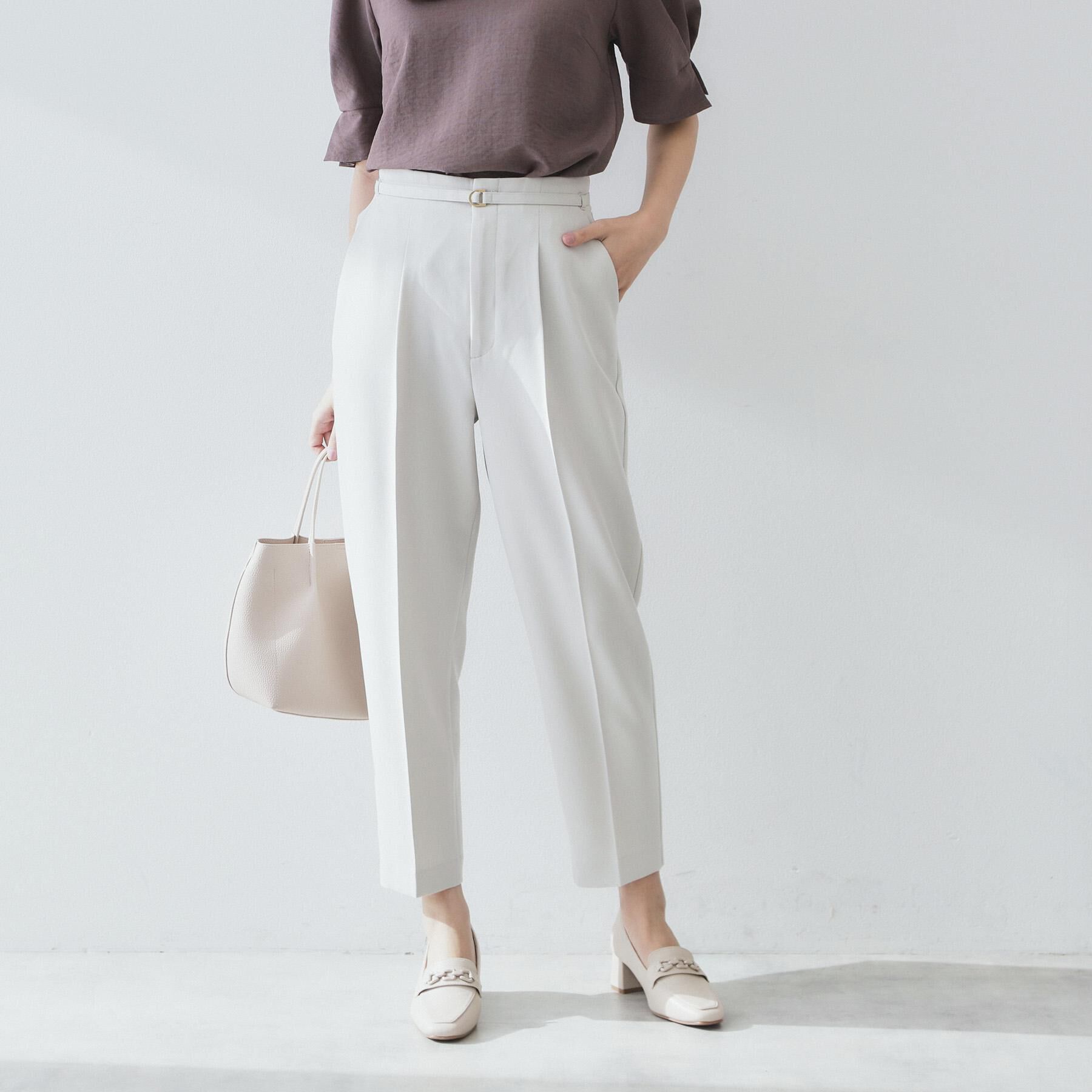 index「ストレッチテーパードパンツ【洗濯機洗い可/吸水速乾/防シワ】」|その他|