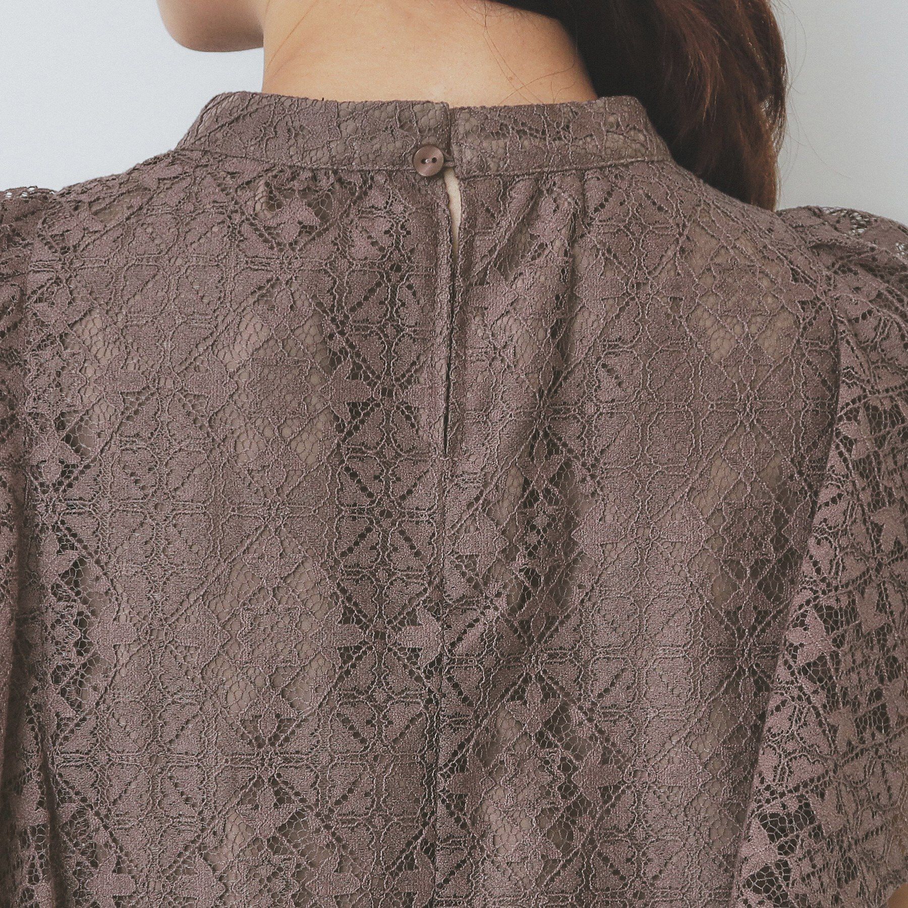 index「ジオメレースフレアスリーブブラウス/セットアップ対応【洗濯機洗い可】」|シャツ・ブラウス|