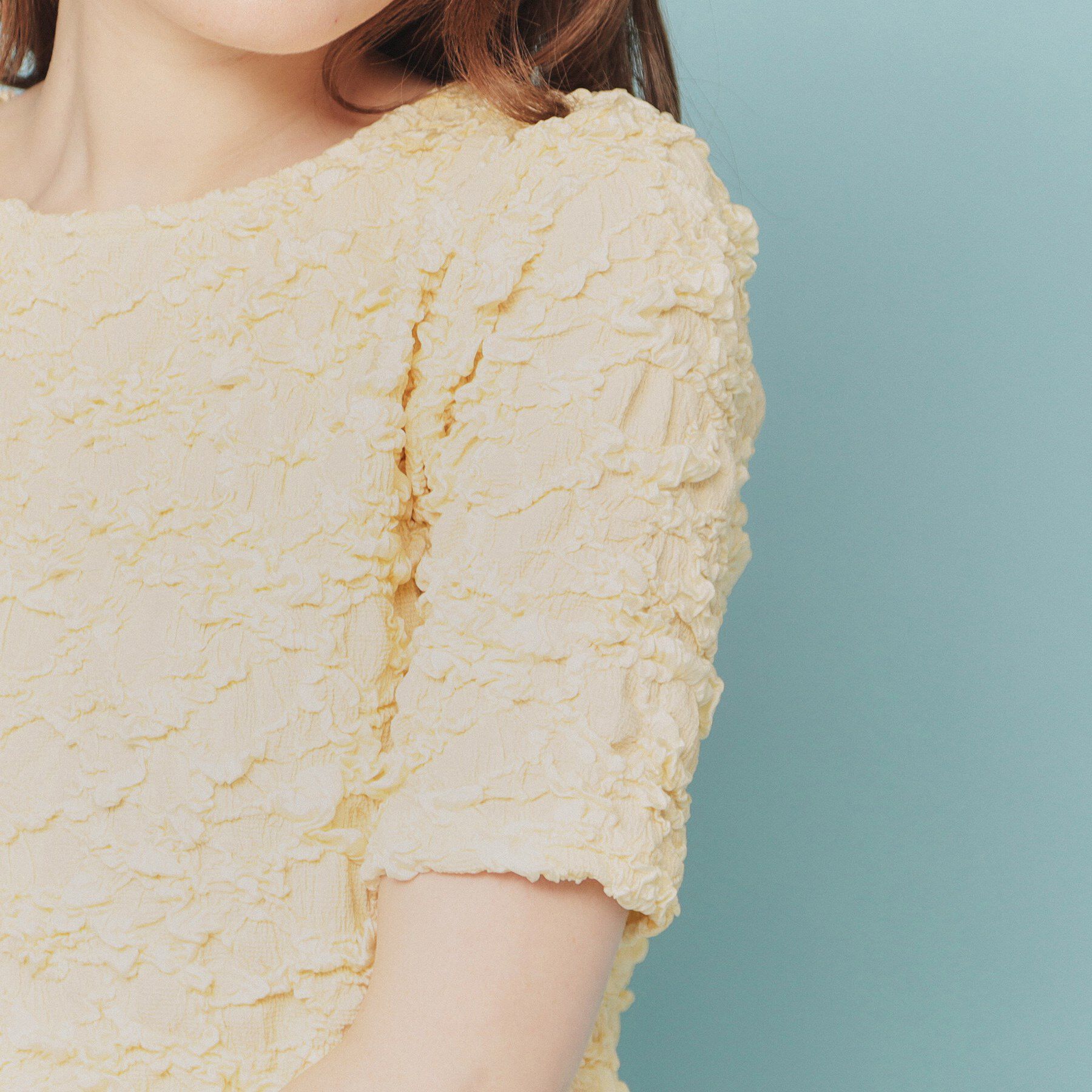 index「ジャカードコンパクトトップス【洗濯機洗い可】」|Tシャツ・カットソー|