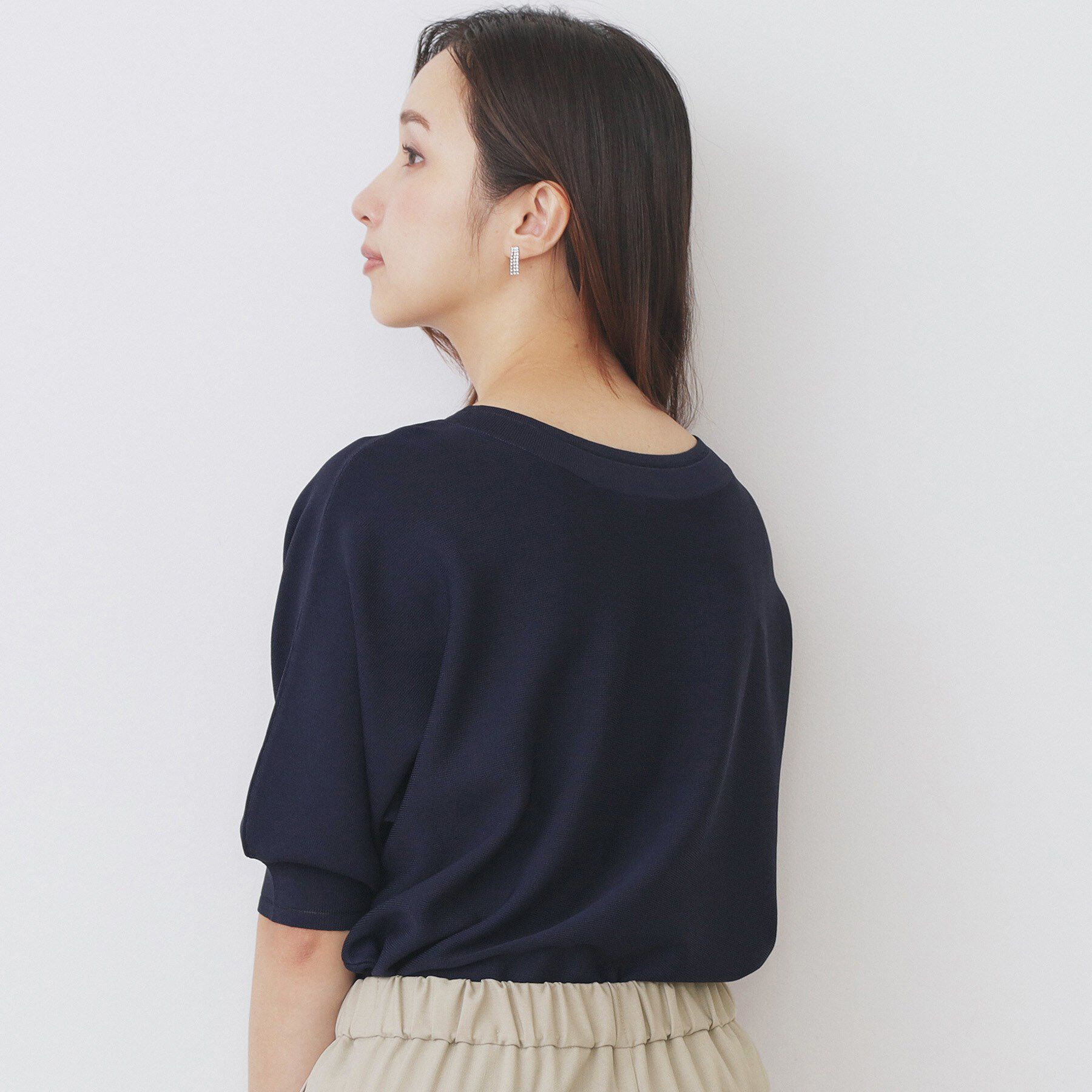 index「《5色展開》前後2WAY ドルマンスリーブニット【UVケア/抗ピル/洗濯機洗い可】」|ニット・セーター|