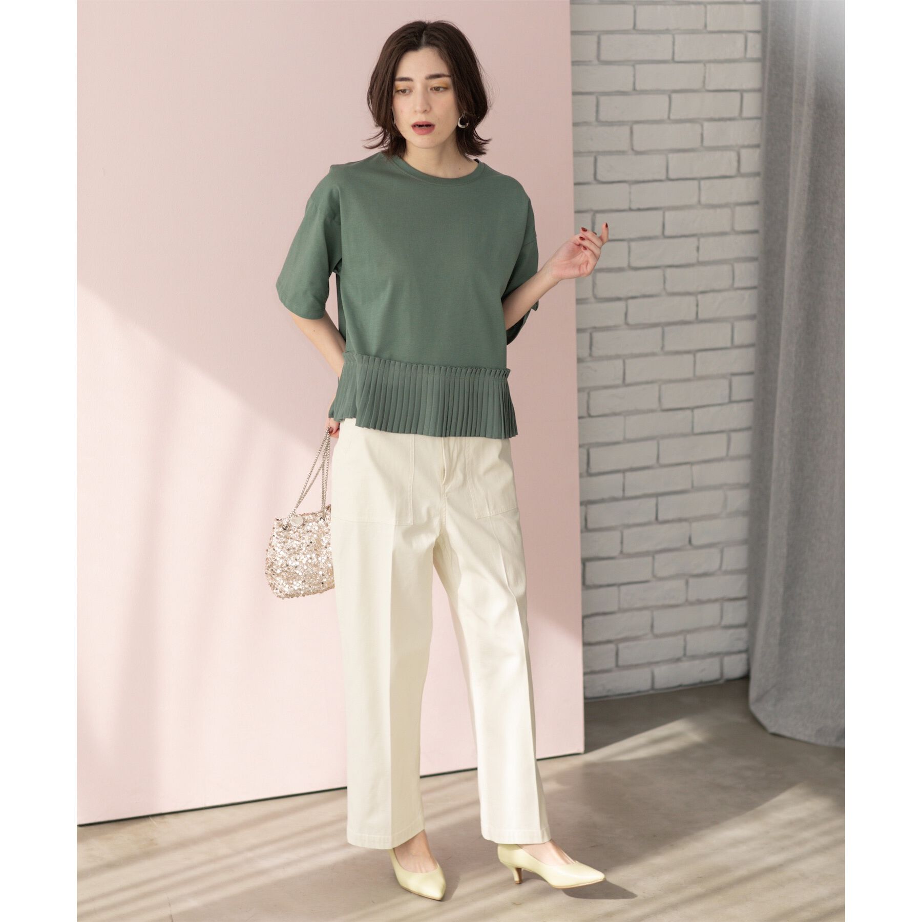 OPAQUE.CLIP「《S-LLサイズ》ストレッチベイカーワイドパンツ【洗濯機洗い可】」|その他|