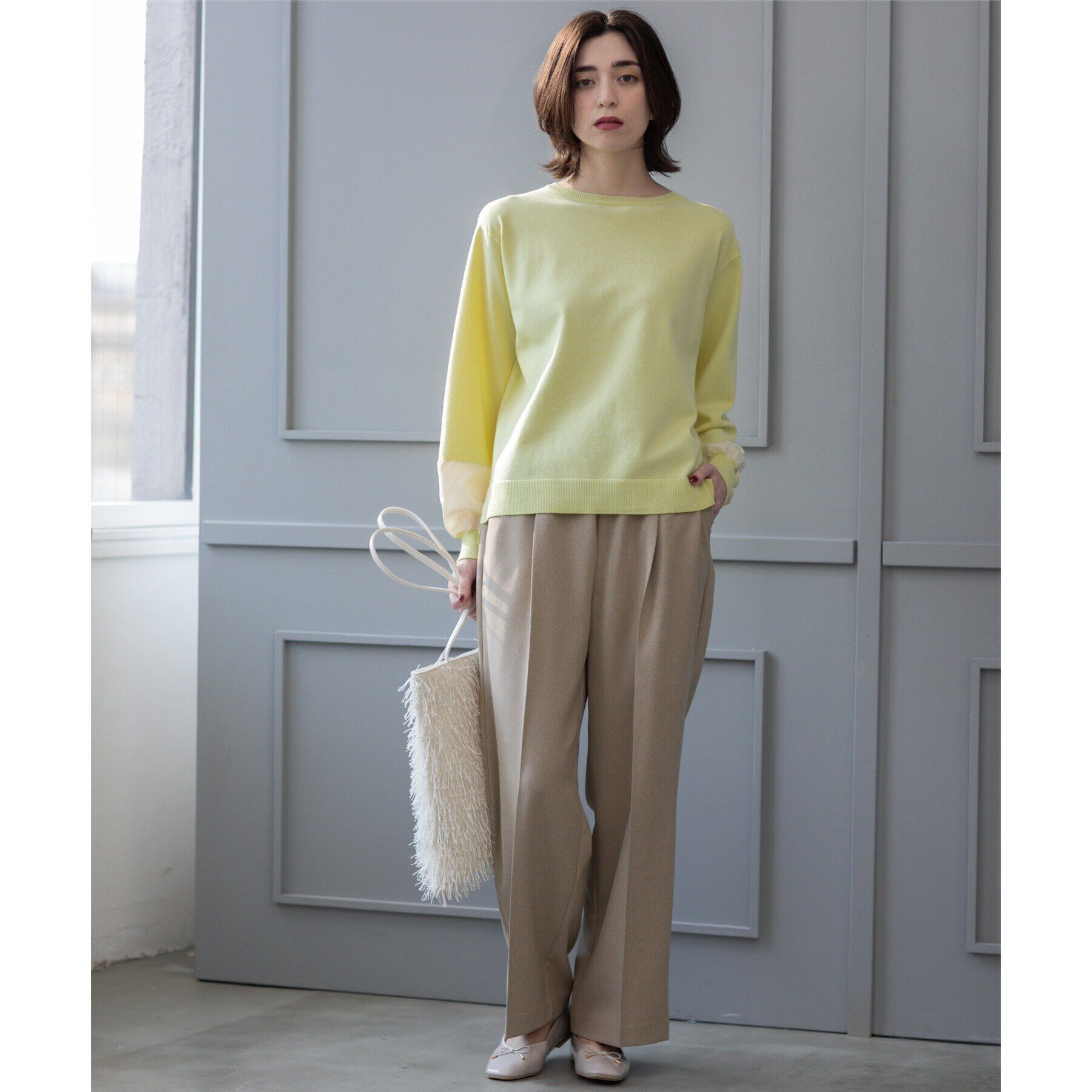 OPAQUE.CLIP「《SS-LLsize》美脚ストレッチイージーワイドパンツ【洗濯機洗い可/防シワ】」|その他|