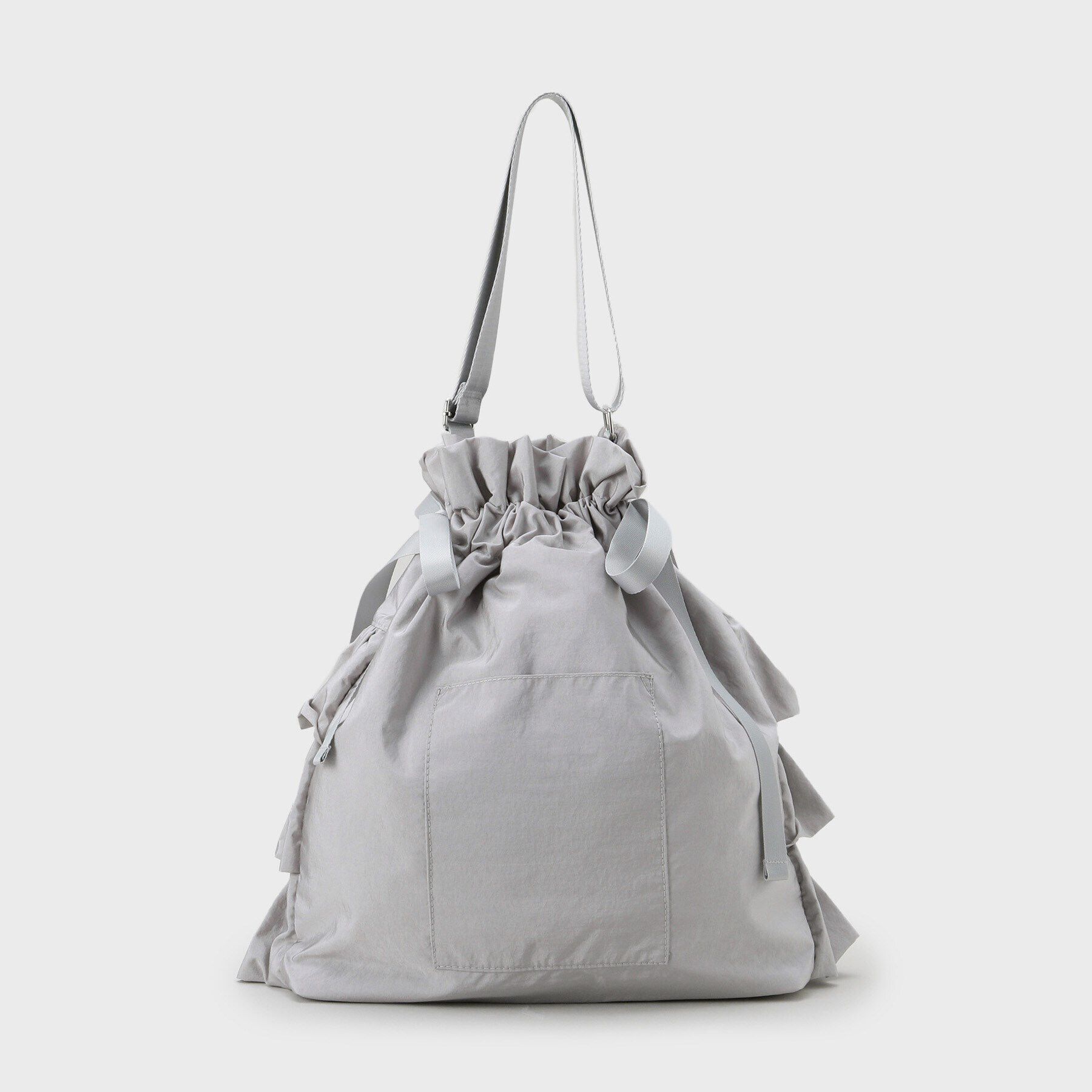 OPAQUE.CLIP「【長さ調整可能】ドロストリボンフリルティアードショルダーバッグ」|ショルダー・メッセンジャー|