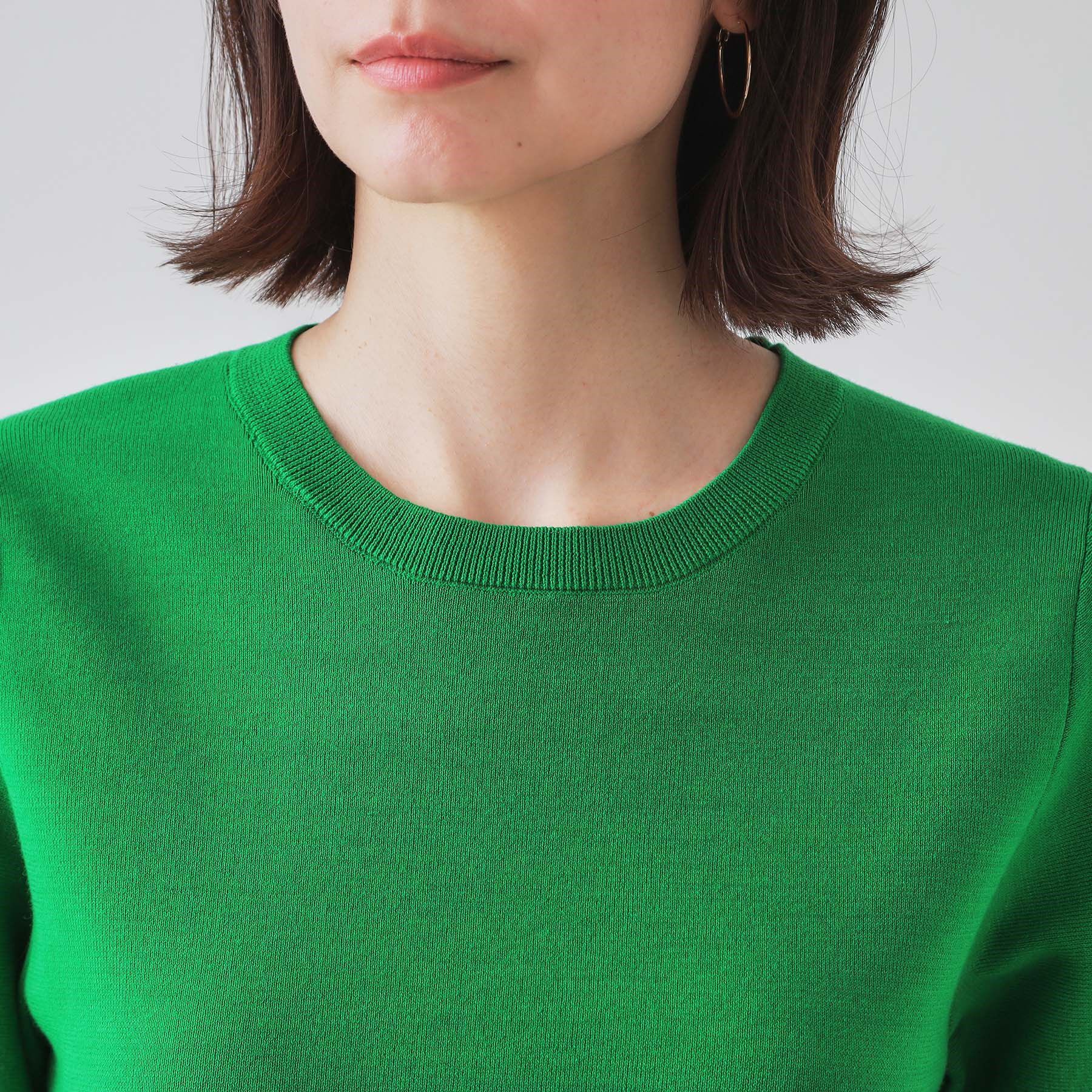 OPAQUE.CLIP「カーブスリーブニット【UV/洗濯機洗い可】」|ニット・セーター|