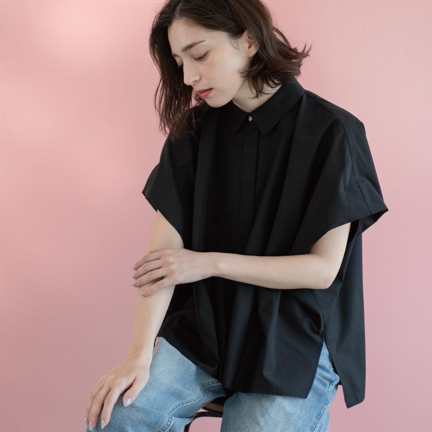 OPAQUE.CLIP「《andGIRL掲載》リラクシーシャツ【洗濯機洗い可】」|シャツ・ブラウス|