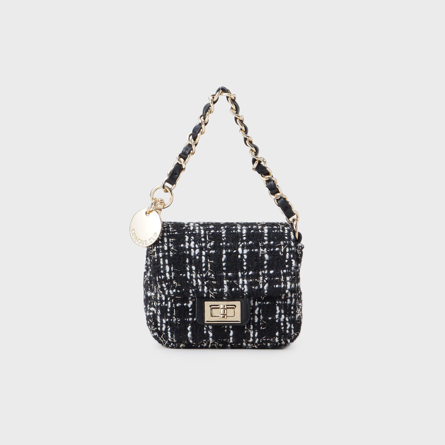 OPAQUE.CLIP「ミニサイズキルティングバッグチャーム」|キーケース|ブラック(219)