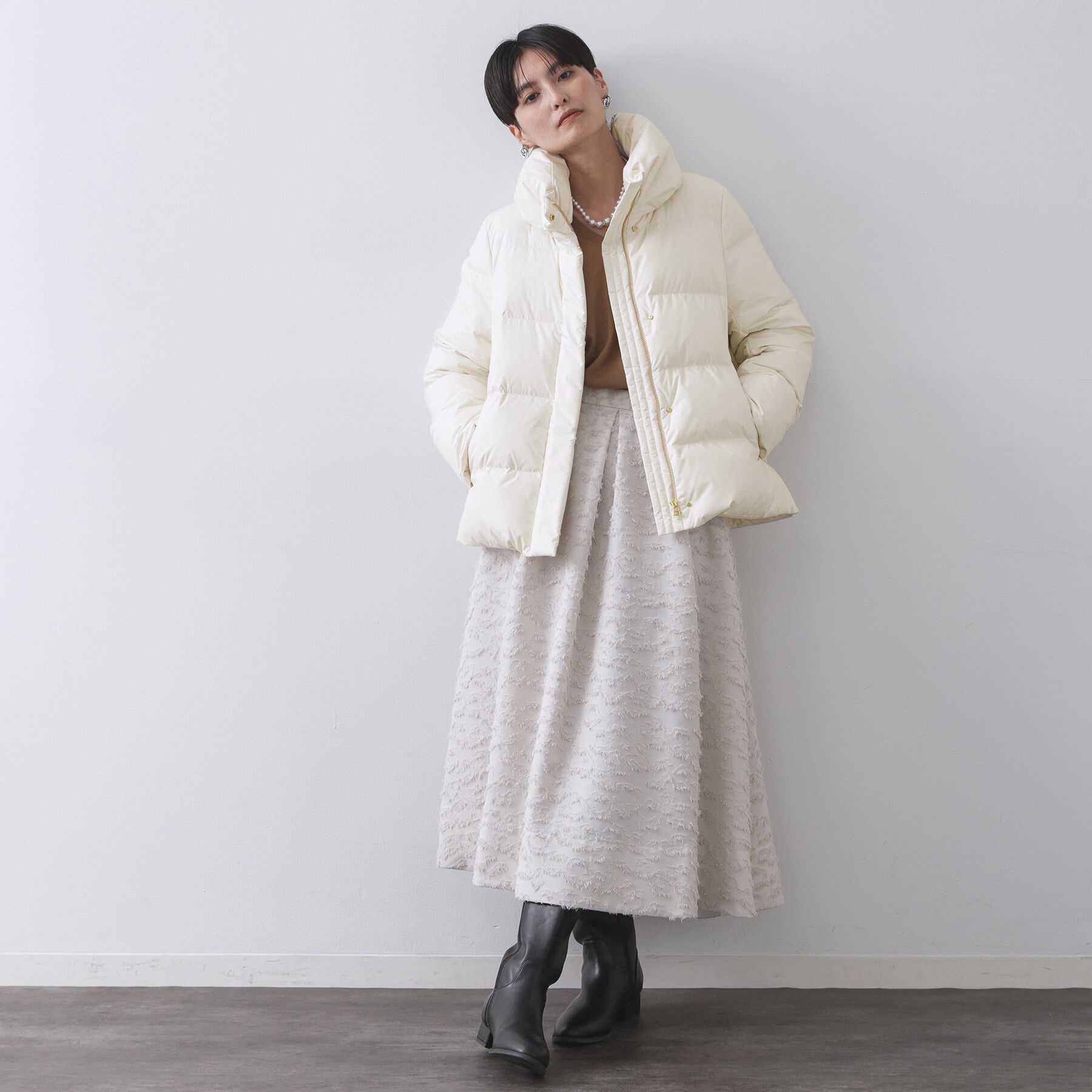 OPAQUE.CLIP「撥水ショートダウン【防風/抗菌防臭/洗濯機洗い可】《SS～LL》」|ダウン|