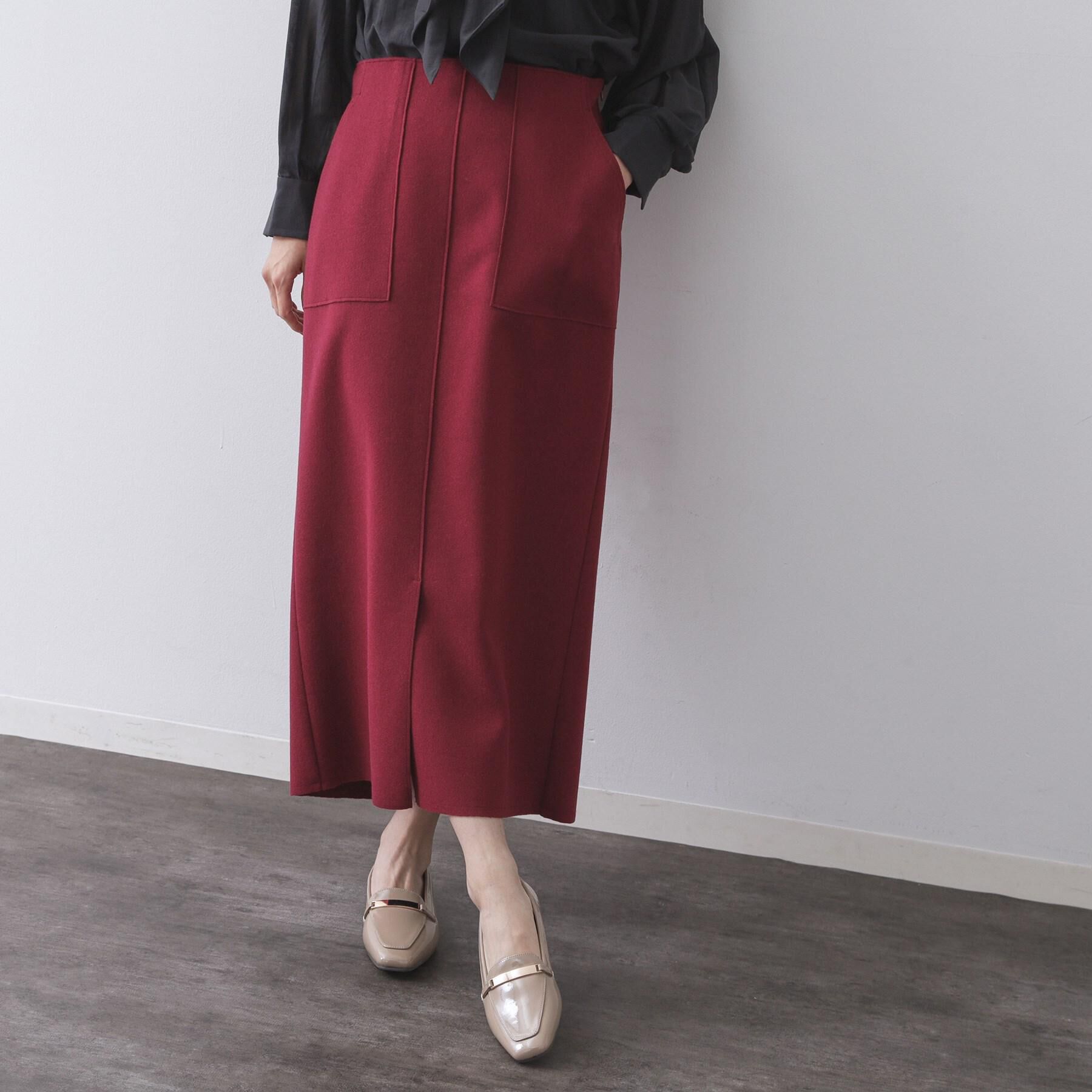 OPAQUE.CLIP「ウールライクタイトスカート【洗濯機洗い可】《8col》」|スカート|