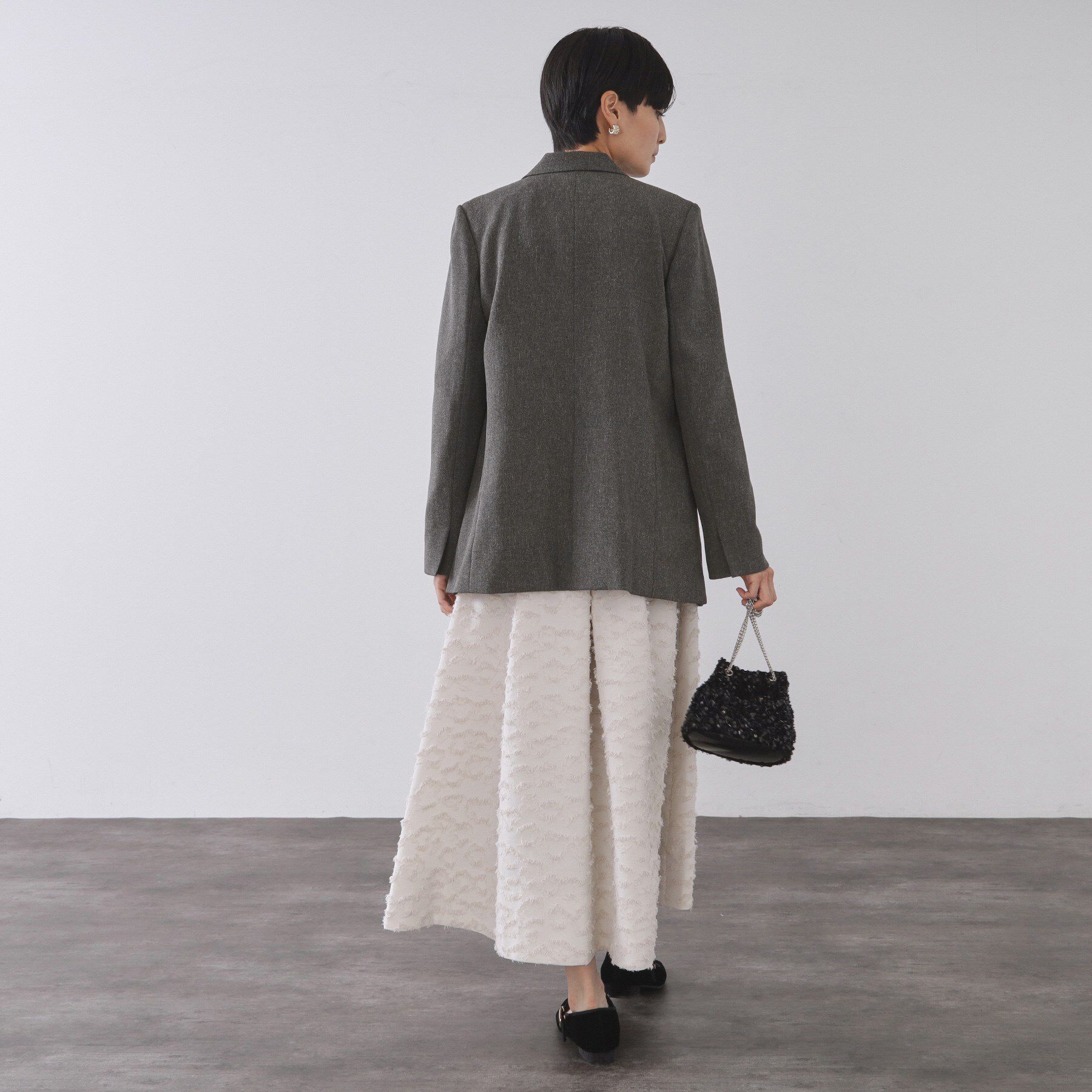 OPAQUE.CLIP「ストレッチダブルブレストテーラードジャケット/セットアップ対応可【洗濯機OK】」|テーラードジャケット|