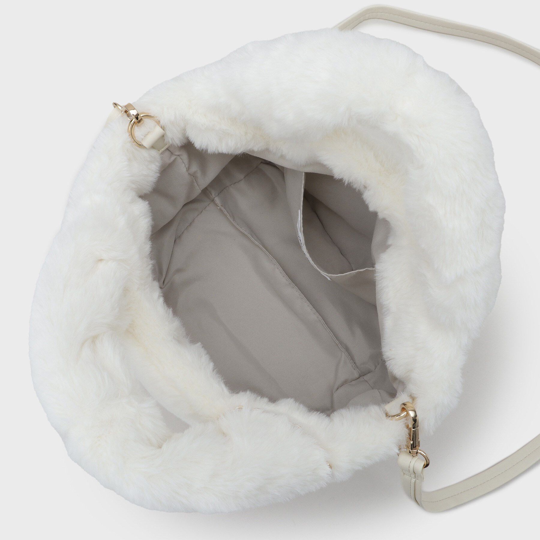 OPAQUE.CLIP「【2WAY】フェイクファーミドルトートバッグ」|トートバッグ|