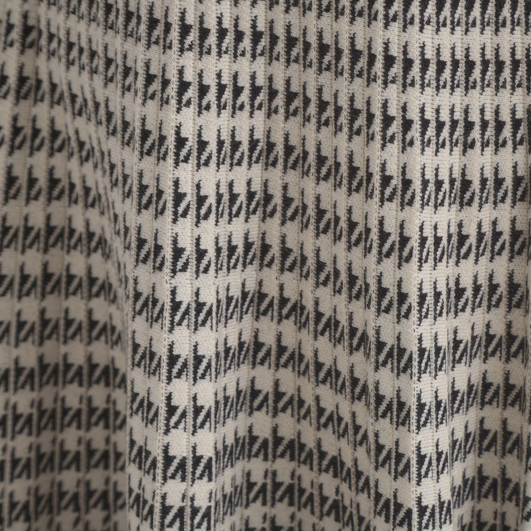 Couture broach「【クラシカル・大人上品】千鳥ジャカードニットプリーツスカート」|スカート|