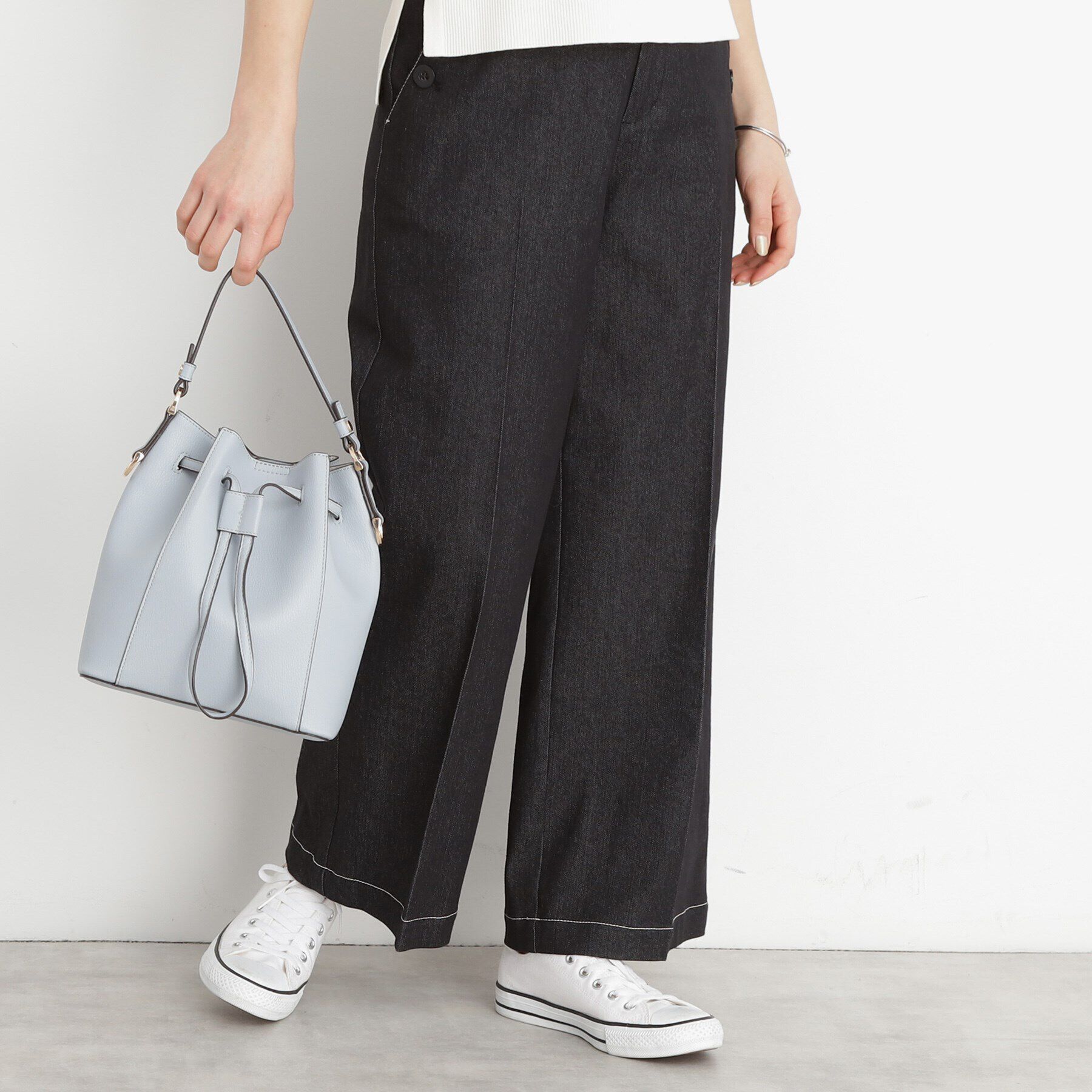 THE SHOP TK「巾着合皮バッグ」|ショルダー・メッセンジャー|