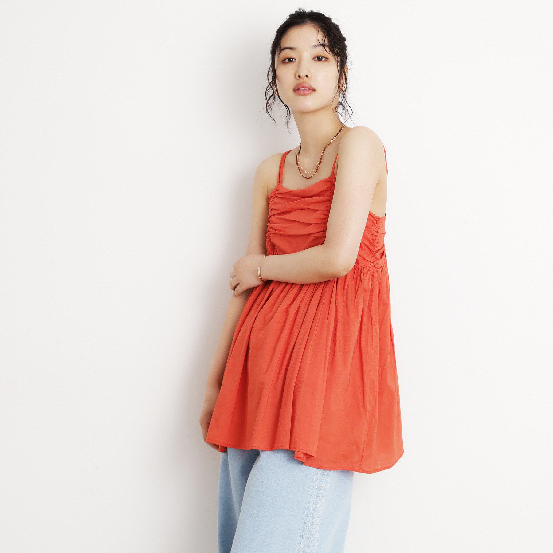 THE SHOP TK「ギャザーチュニック【洗える】」|チュニック|